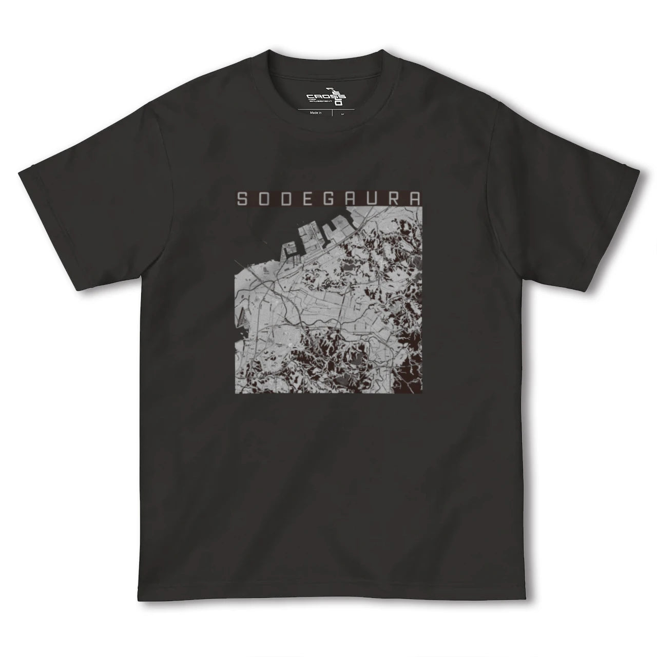 【袖ケ浦(千葉県)】地図柄ヘビーウェイトTシャツ