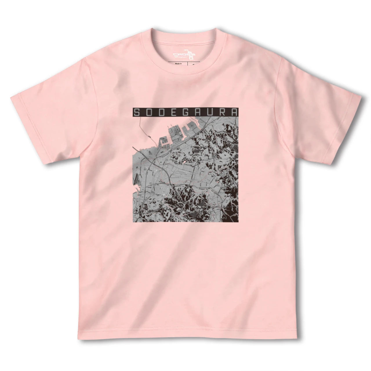 【袖ケ浦(千葉県)】地図柄ヘビーウェイトTシャツ