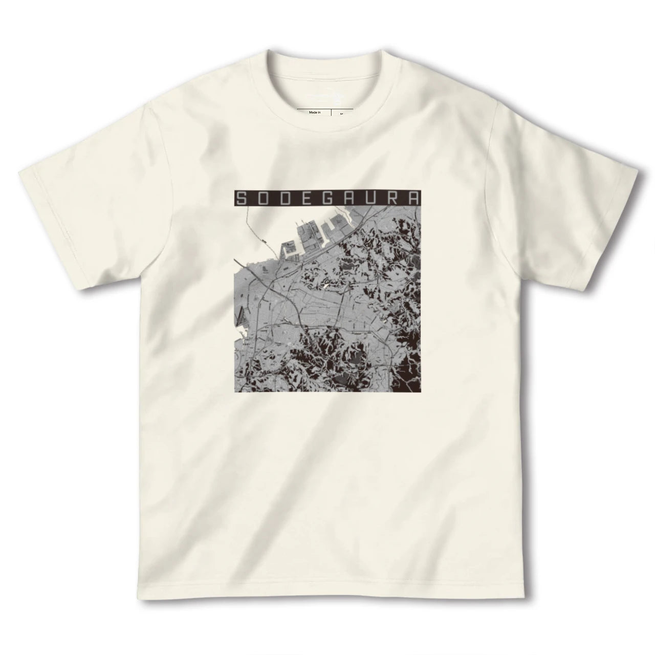 【袖ケ浦(千葉県)】地図柄ヘビーウェイトTシャツ