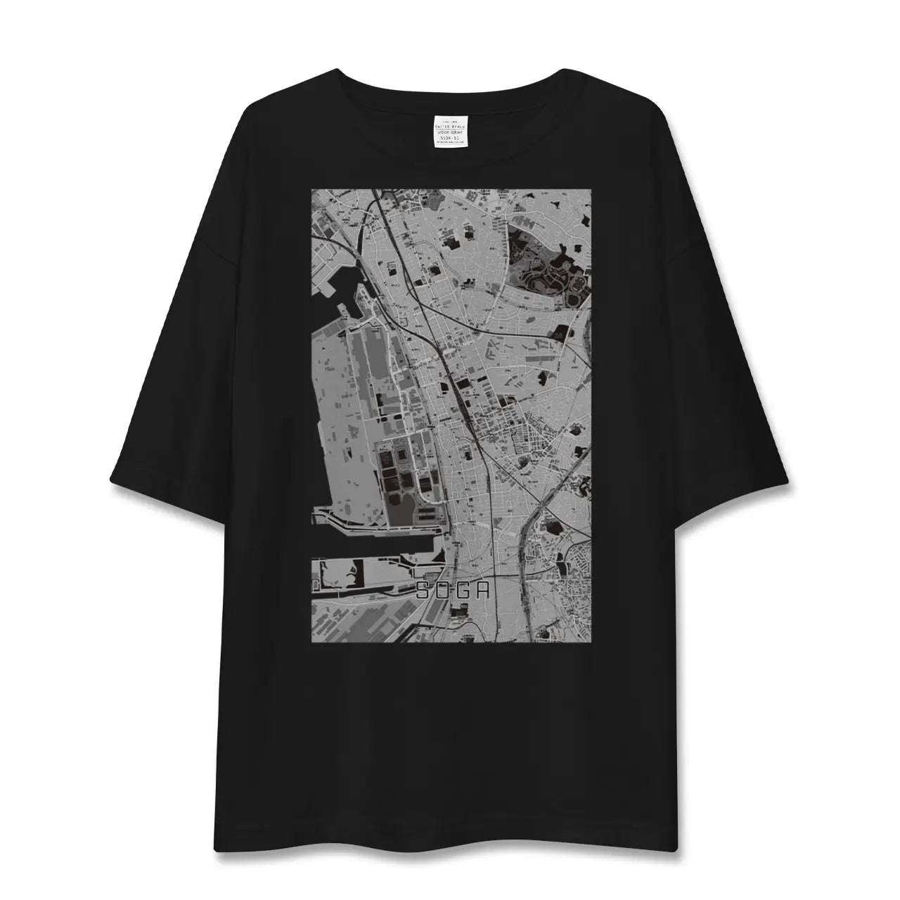 【蘇我(千葉県)】地図柄ビッグシルエットTシャツ