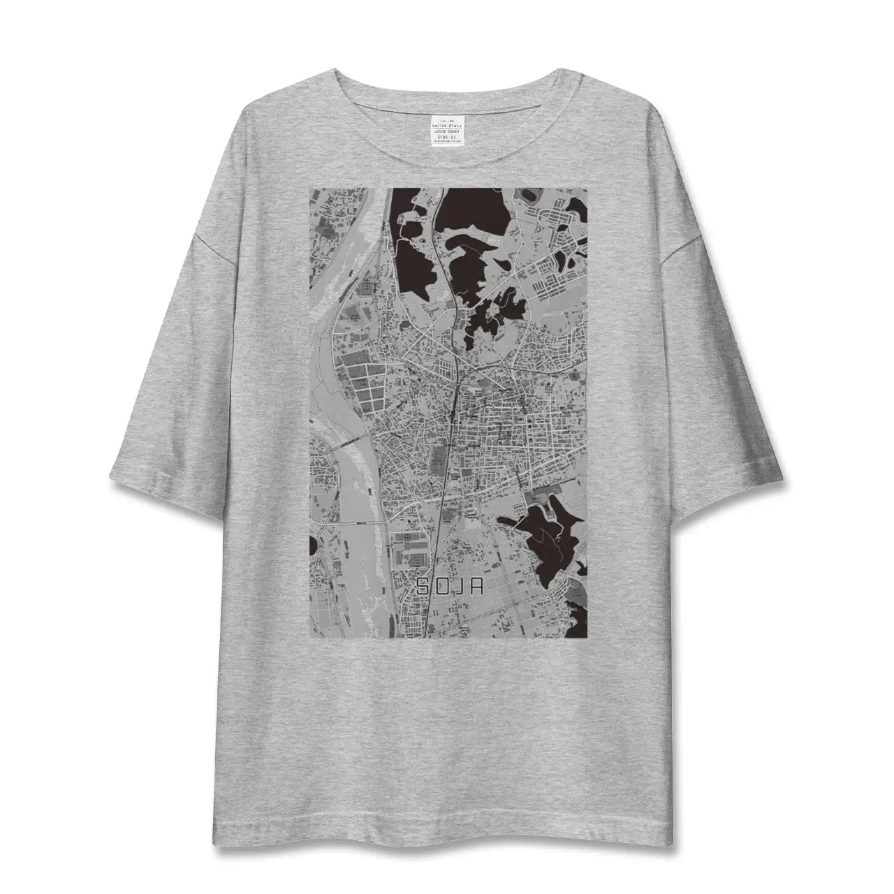 【総社(岡山県)】地図柄ビッグシルエットTシャツ