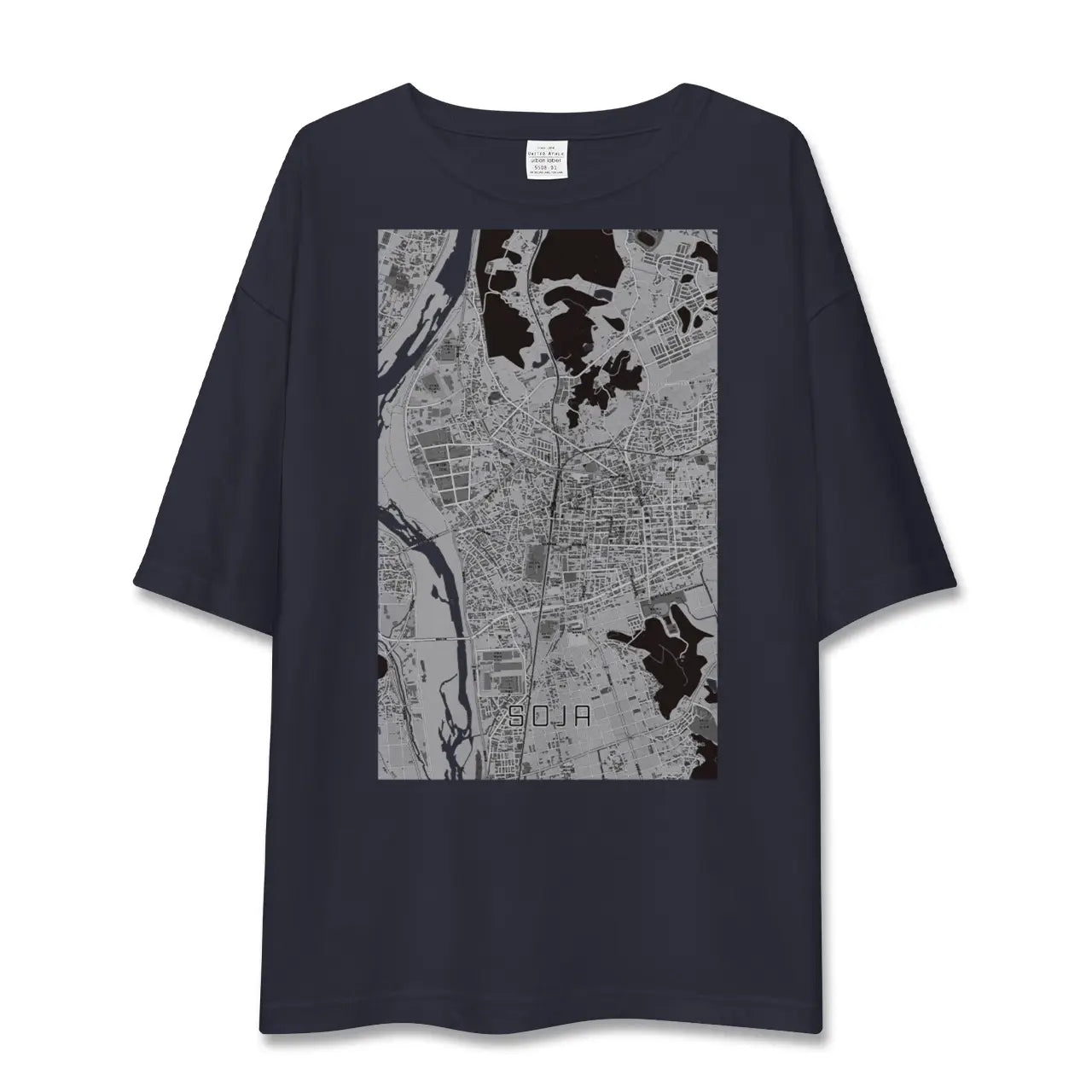 【総社(岡山県)】地図柄ビッグシルエットTシャツ