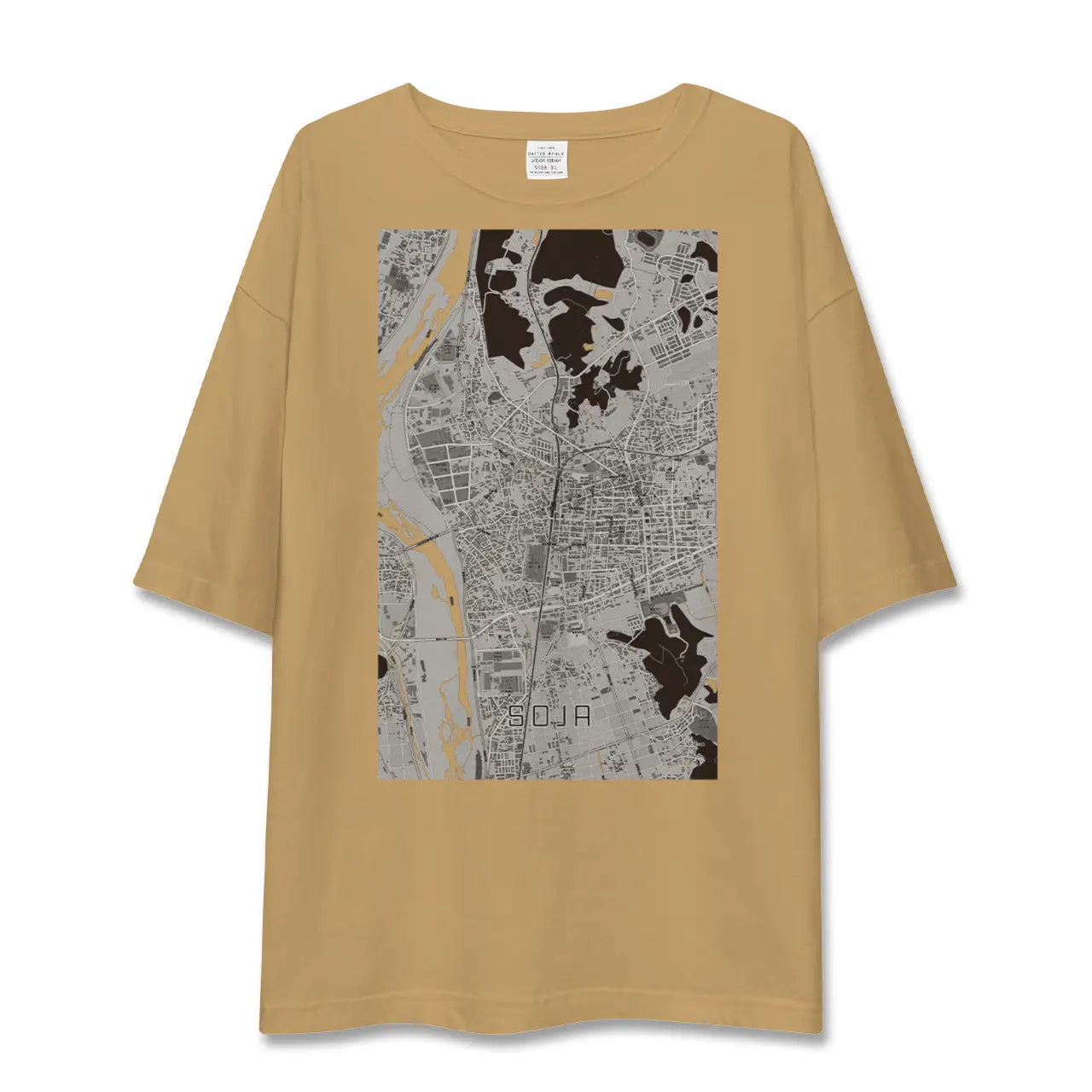 【総社(岡山県)】地図柄ビッグシルエットTシャツ
