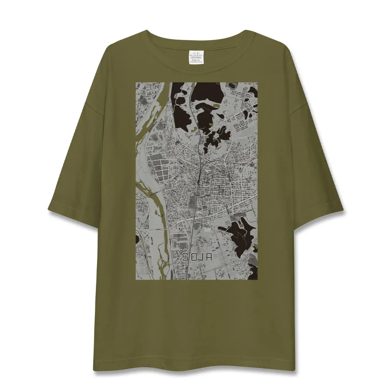 【総社(岡山県)】地図柄ビッグシルエットTシャツ