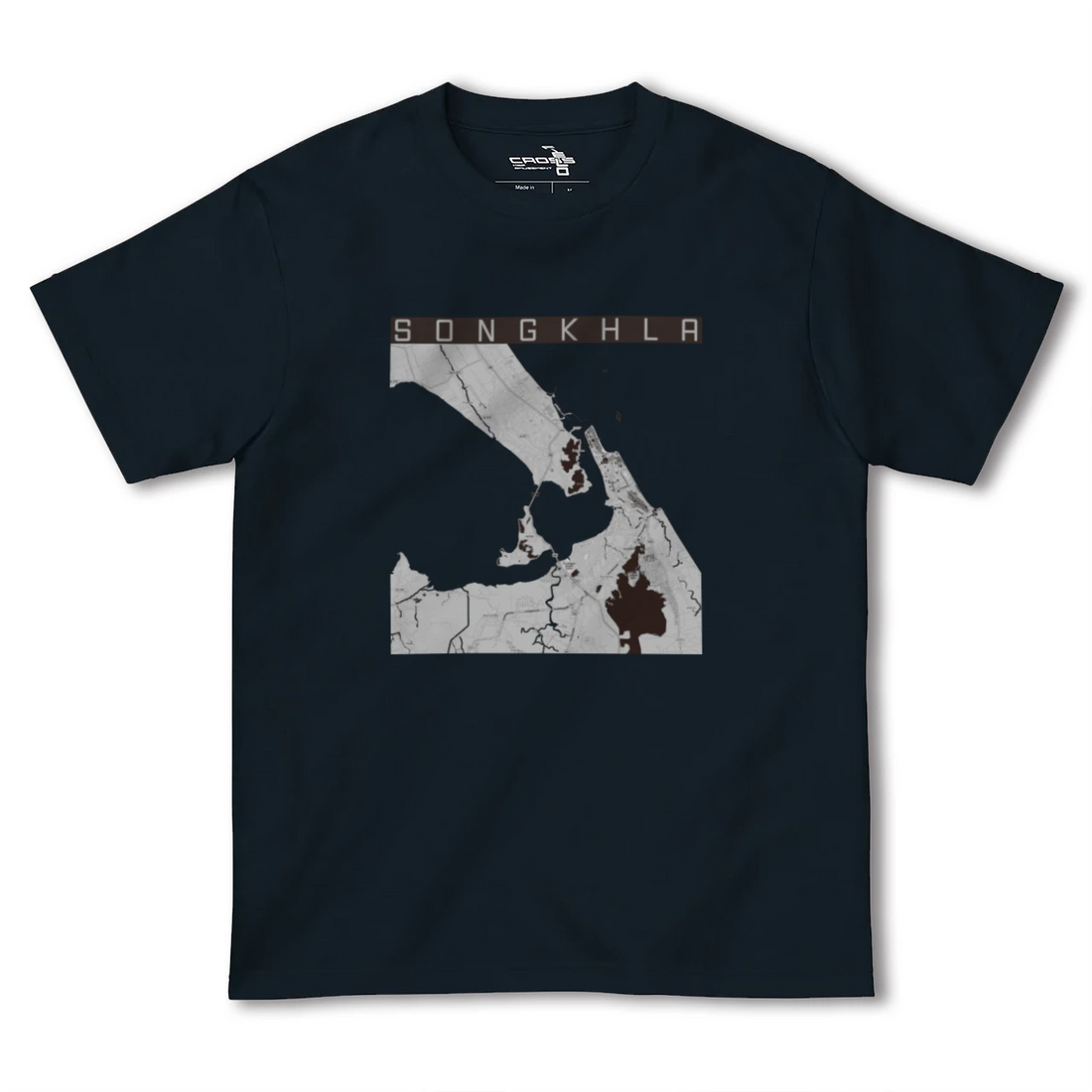 【ソンクラー(タイ)】地図柄ヘビーウェイトTシャツ