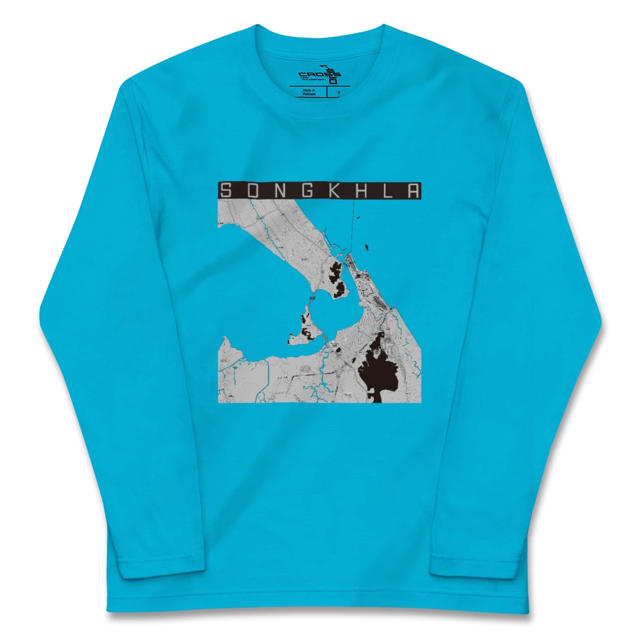 【ソンクラー(タイ)】地図柄ロングスリーブTシャツ