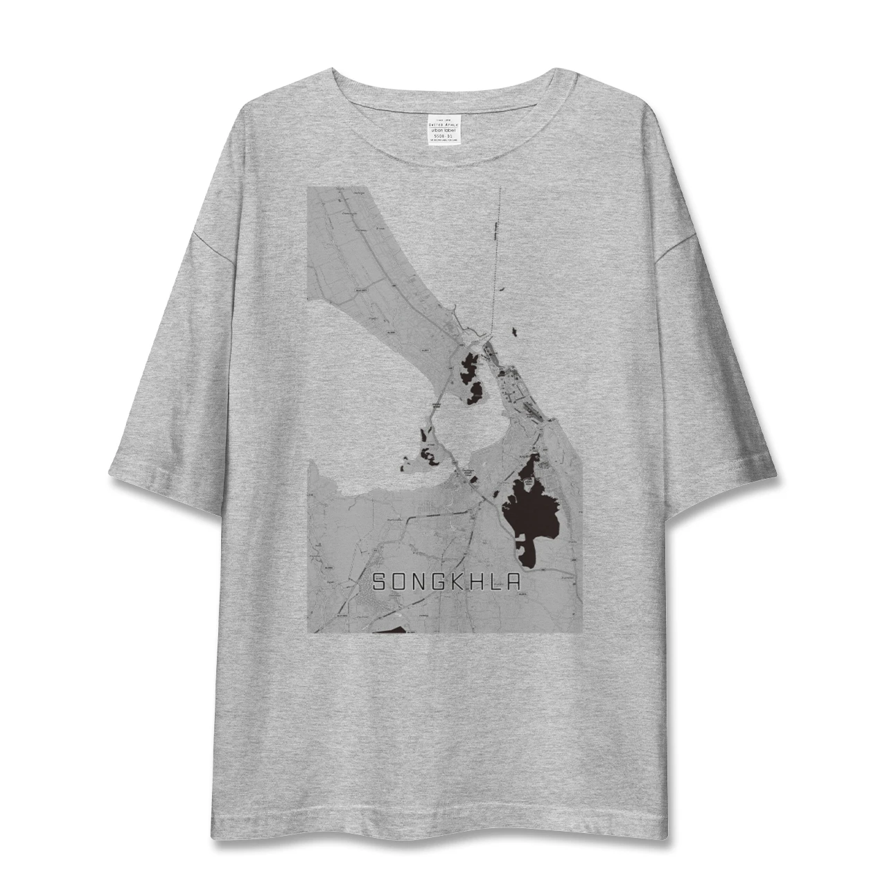 【ソンクラー(タイ)】地図柄ビッグシルエットTシャツ