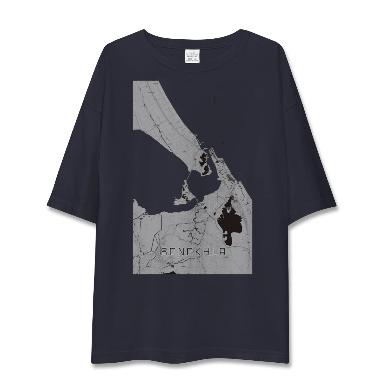 【ソンクラー(タイ)】地図柄ビッグシルエットTシャツ