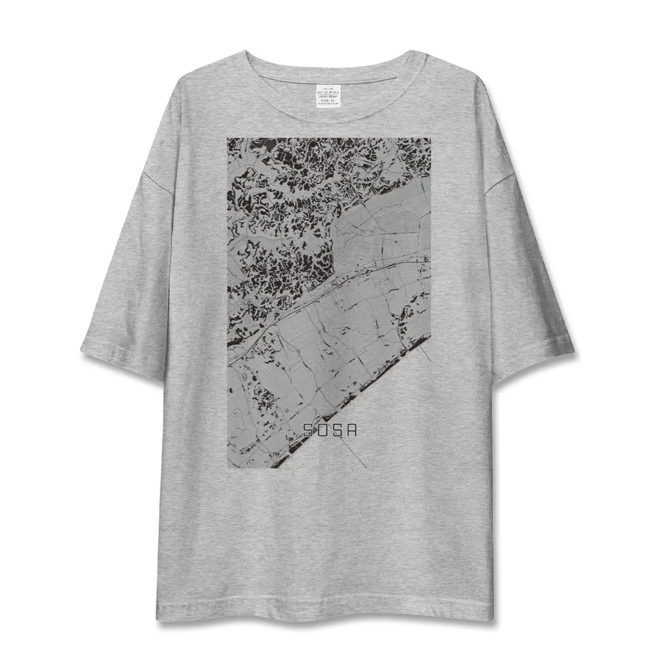 【匝瑳(千葉県)】地図柄ビッグシルエットTシャツ