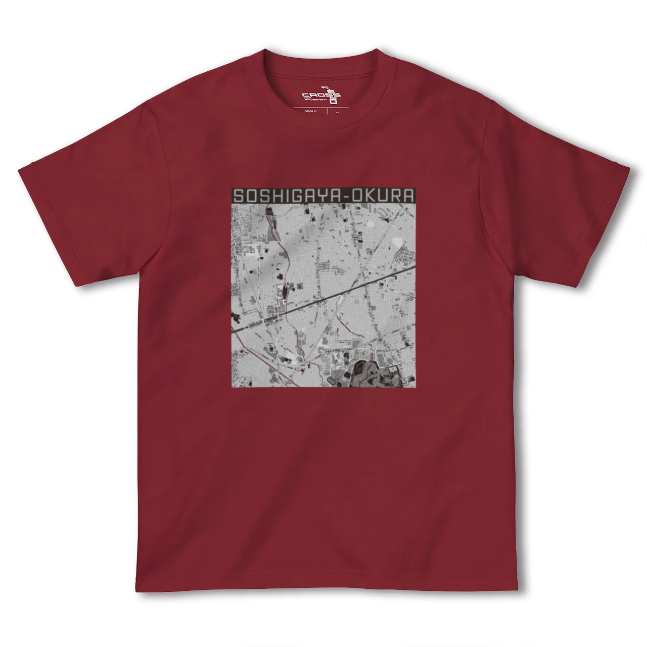 【祖師ヶ谷大蔵(東京都)】地図柄ヘビーウェイトTシャツ