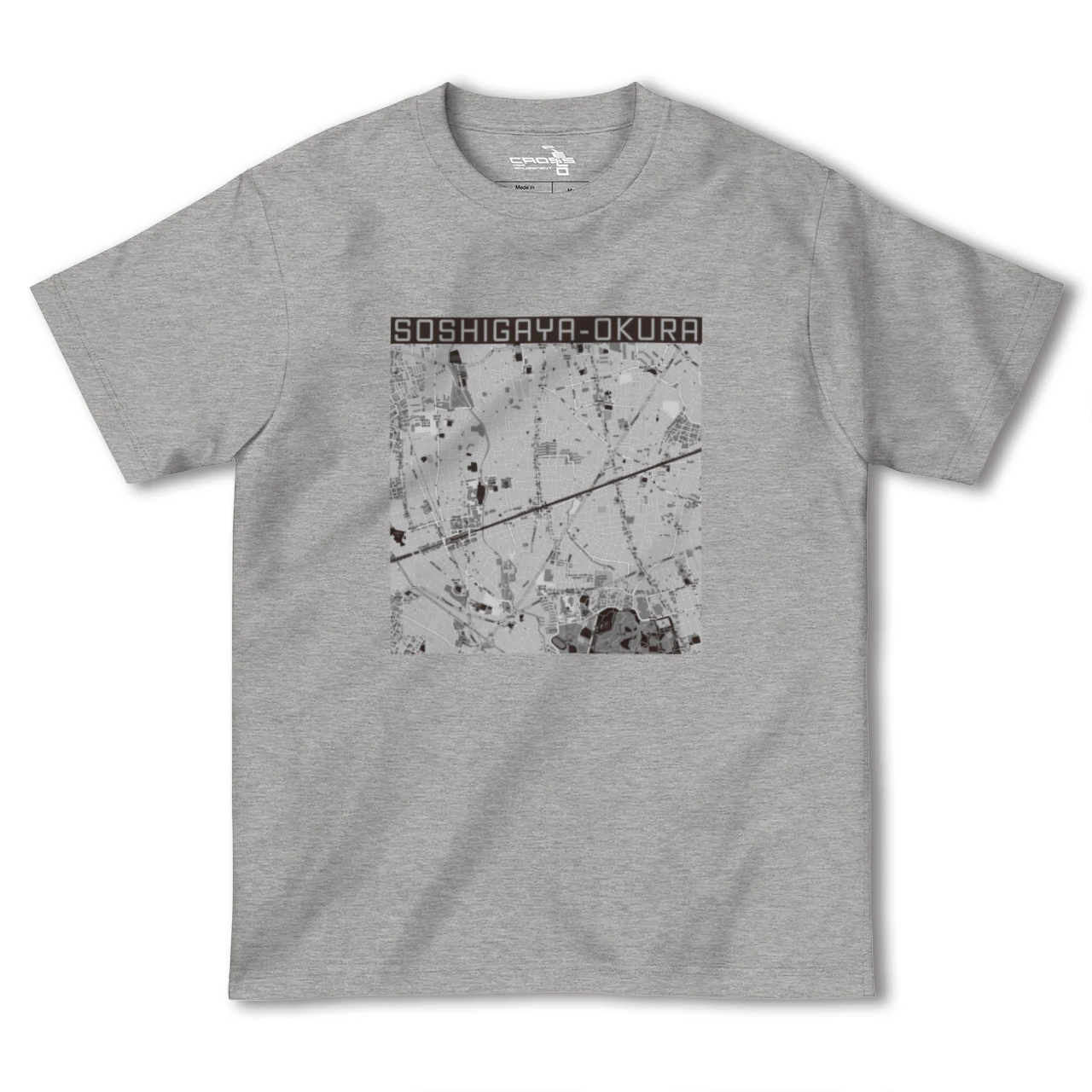【祖師ヶ谷大蔵(東京都)】地図柄ヘビーウェイトTシャツ