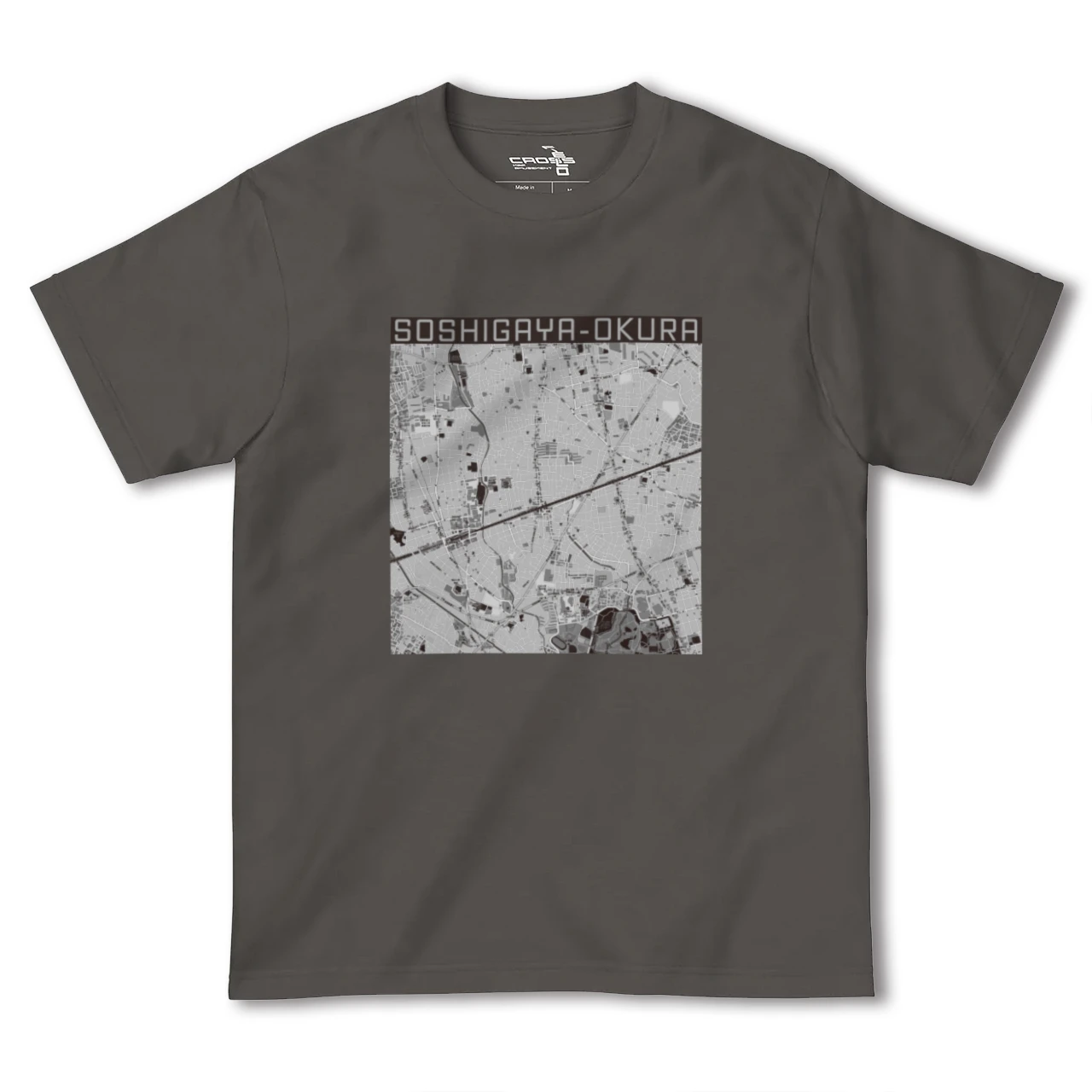 【祖師ヶ谷大蔵(東京都)】地図柄ヘビーウェイトTシャツ