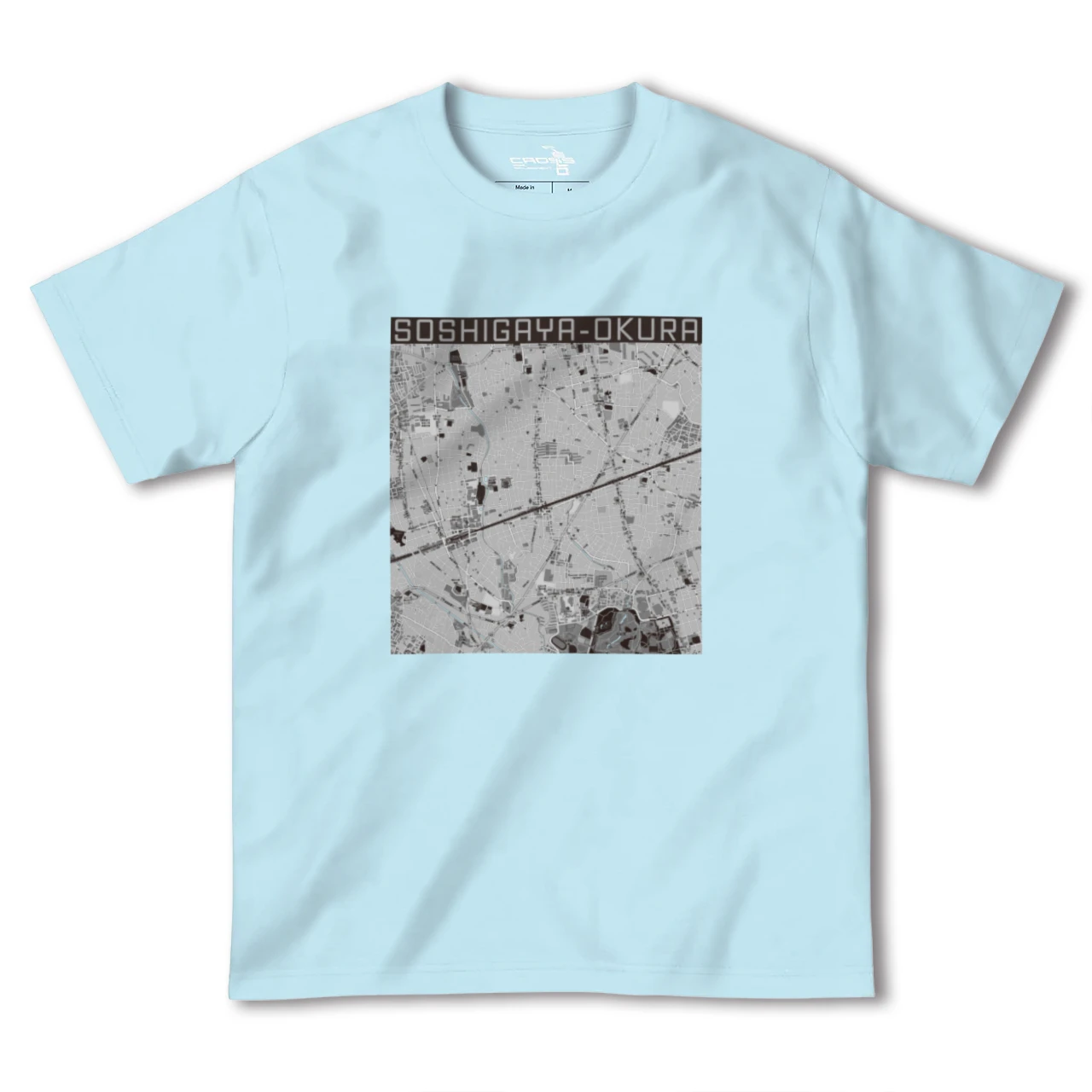 【祖師ヶ谷大蔵(東京都)】地図柄ヘビーウェイトTシャツ