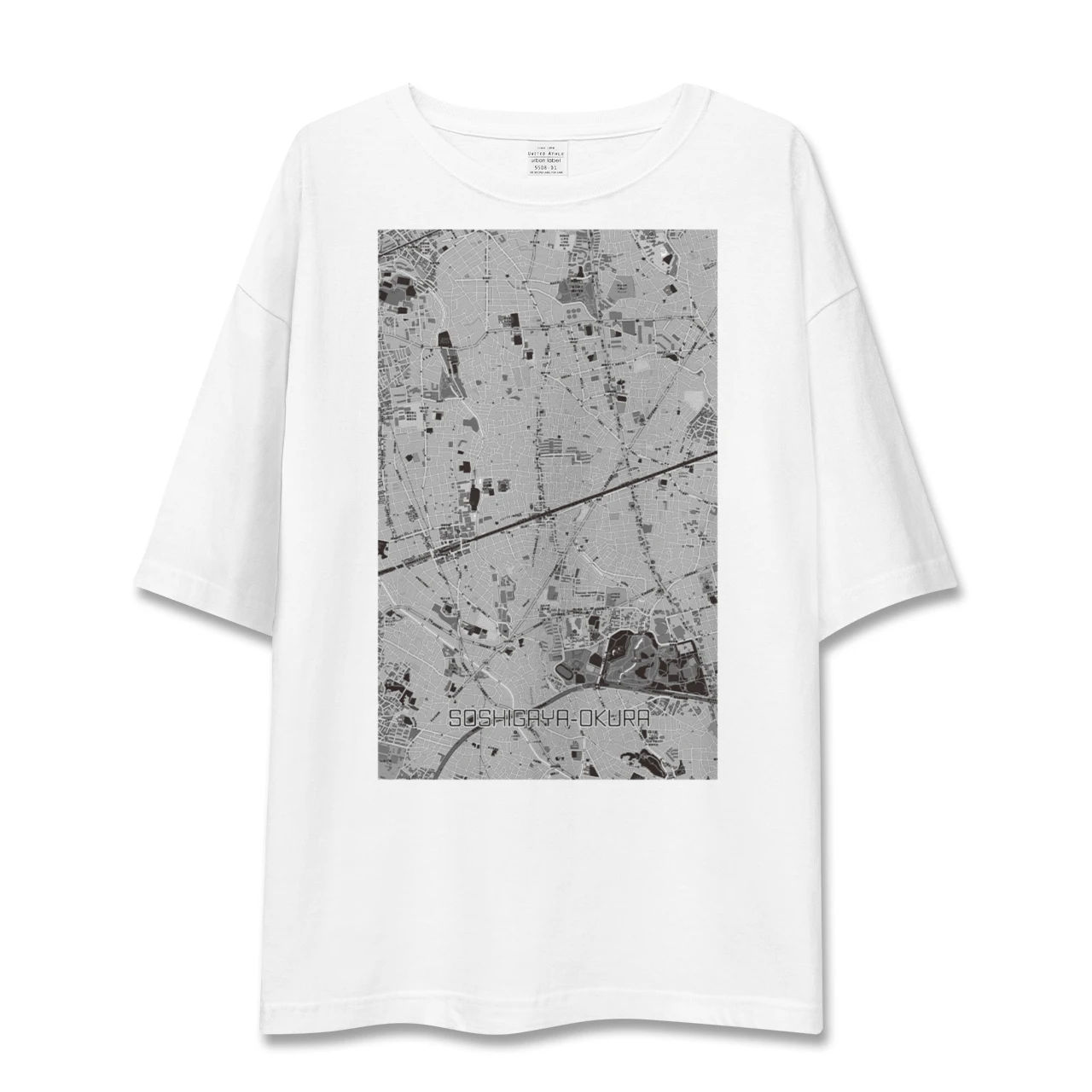【祖師ヶ谷大蔵(東京都)】地図柄ビッグシルエットTシャツ