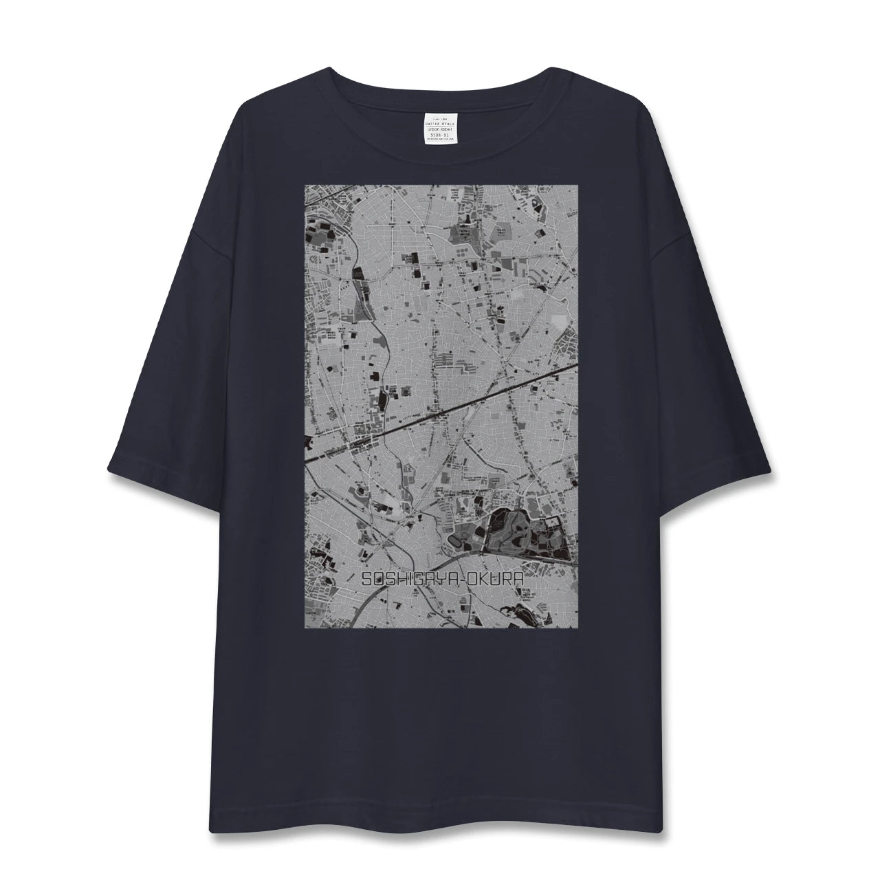 【祖師ヶ谷大蔵(東京都)】地図柄ビッグシルエットTシャツ