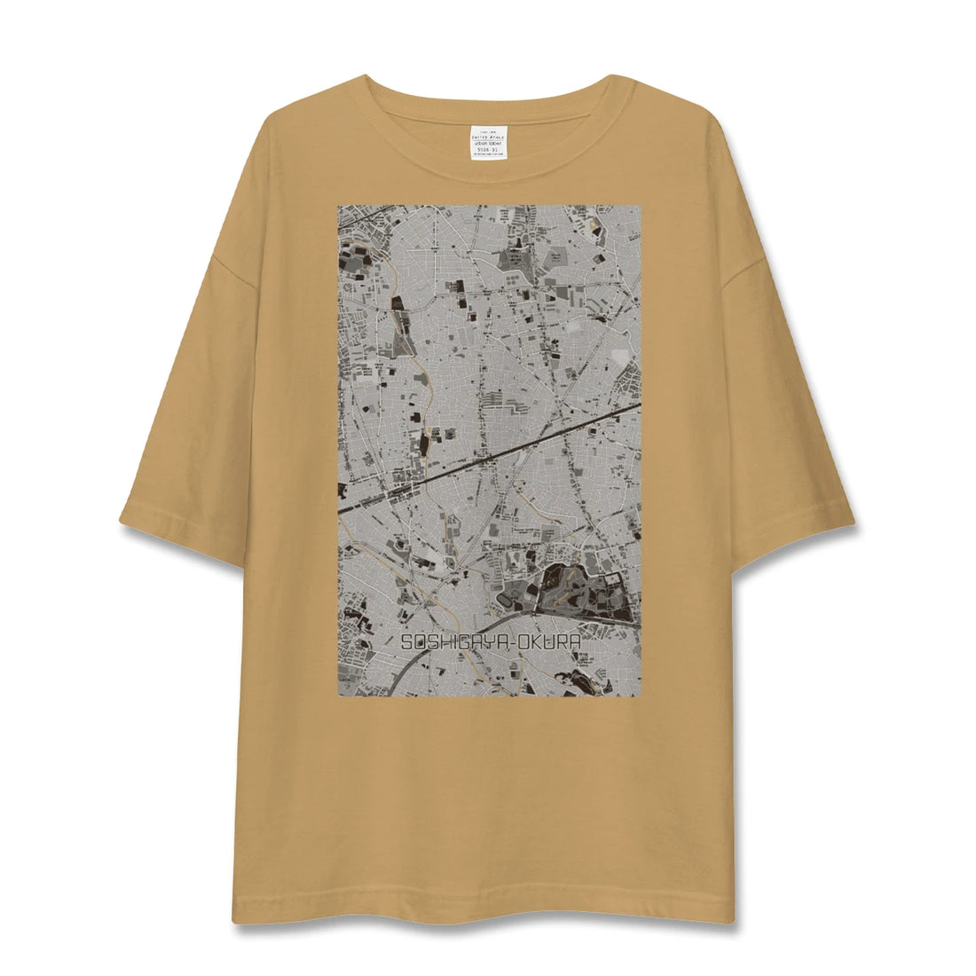 【祖師ヶ谷大蔵(東京都)】地図柄ビッグシルエットTシャツ
