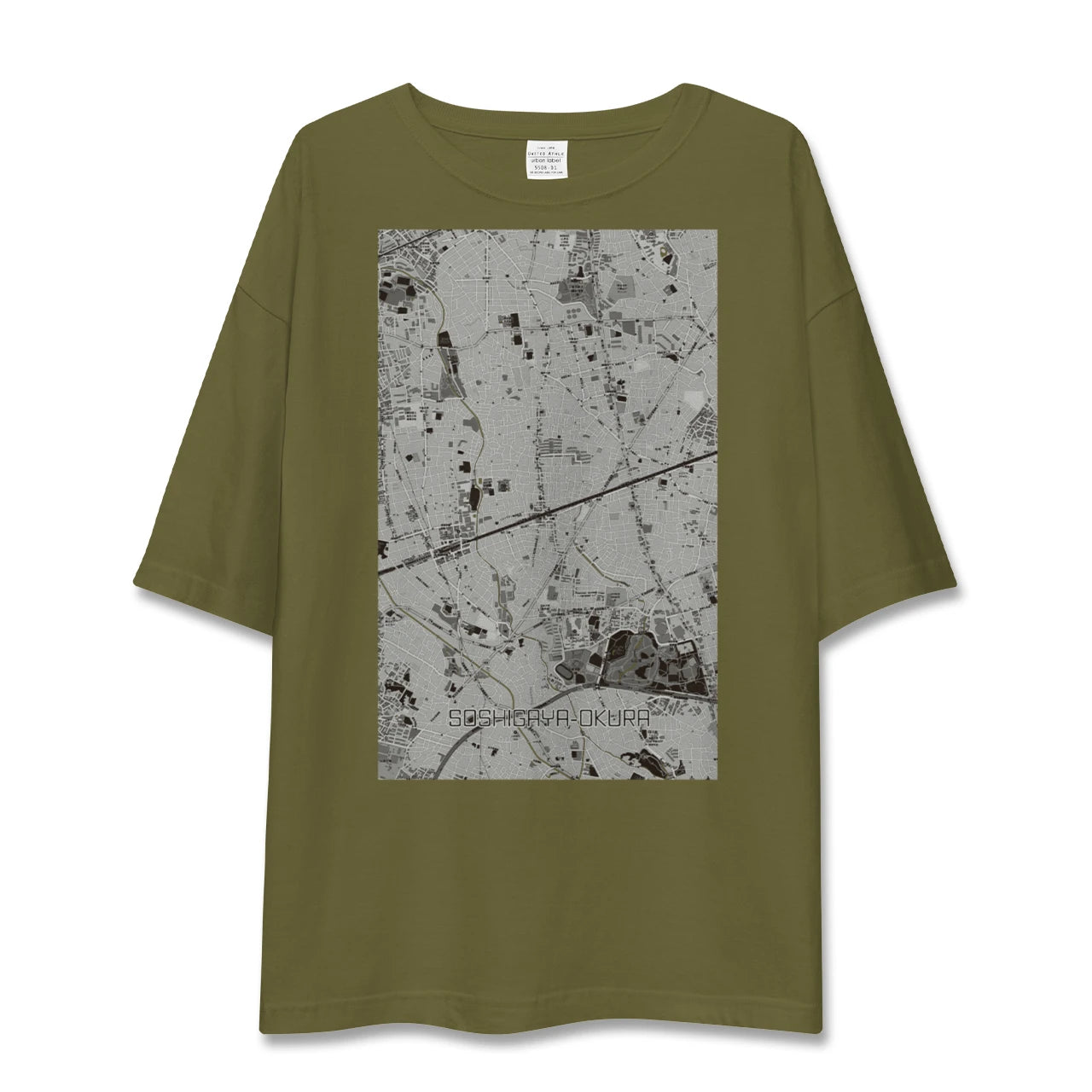 【祖師ヶ谷大蔵(東京都)】地図柄ビッグシルエットTシャツ