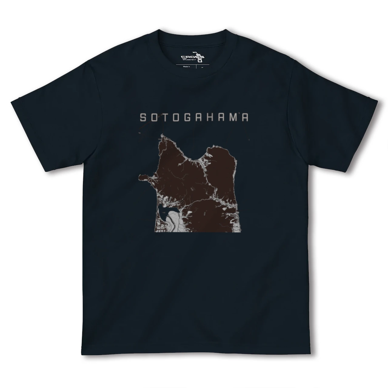 【外ヶ浜(青森県)】地図柄ヘビーウェイトTシャツ