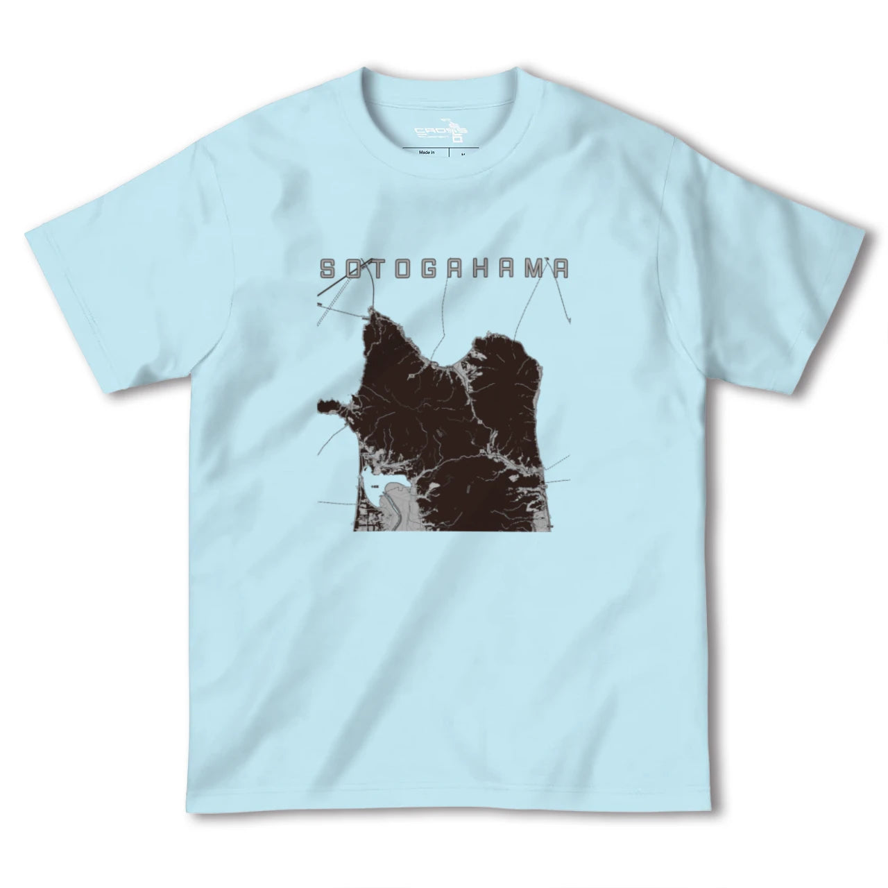 【外ヶ浜(青森県)】地図柄ヘビーウェイトTシャツ