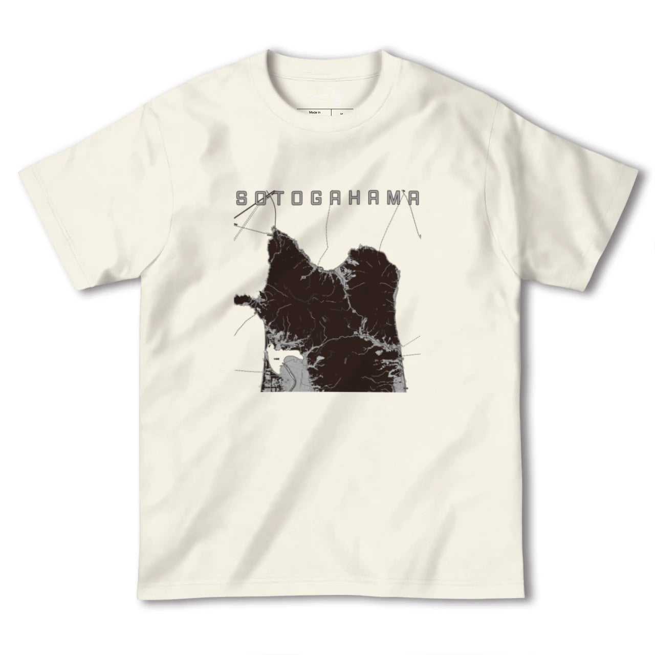 【外ヶ浜(青森県)】地図柄ヘビーウェイトTシャツ