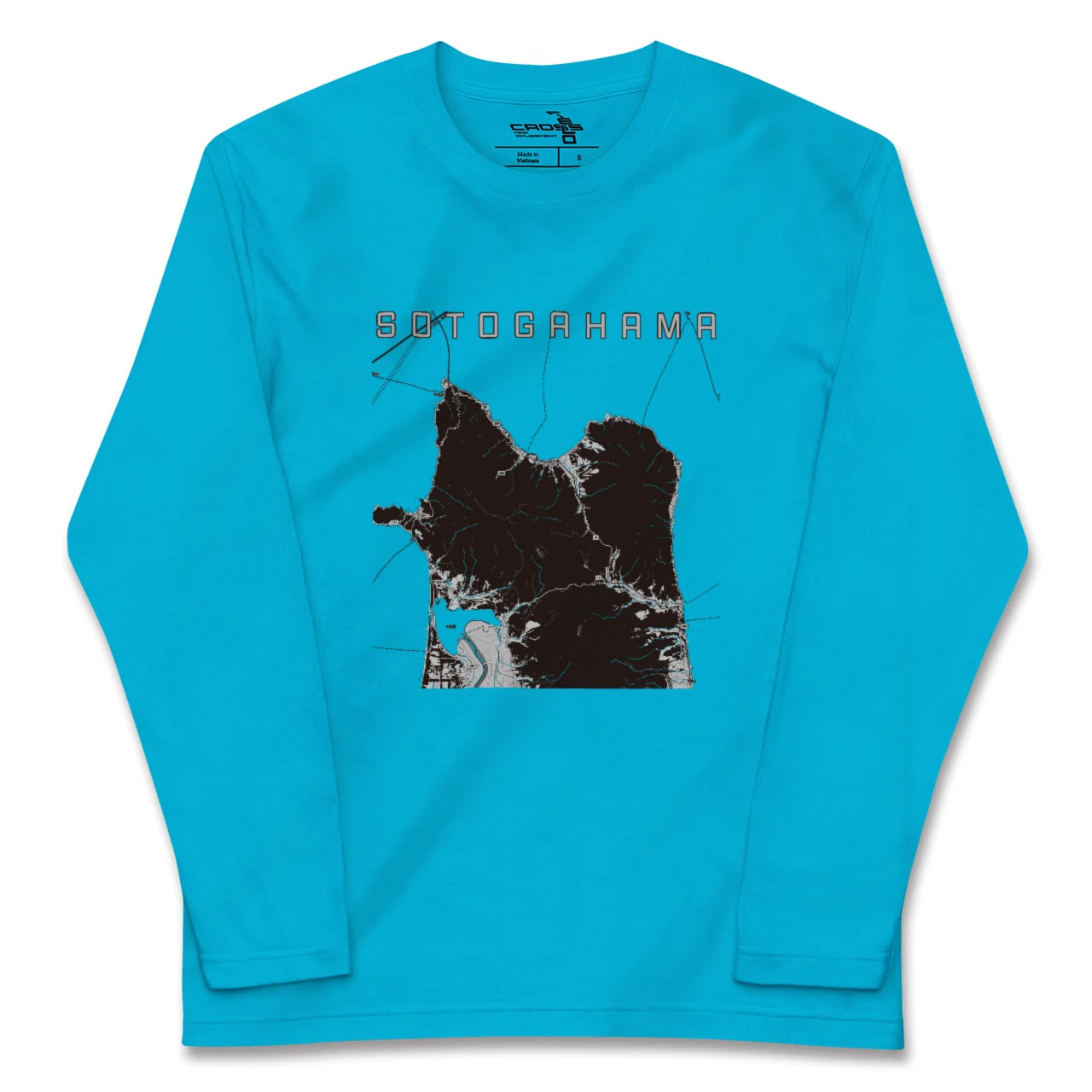 【外ヶ浜(青森県)】地図柄ロングスリーブTシャツ