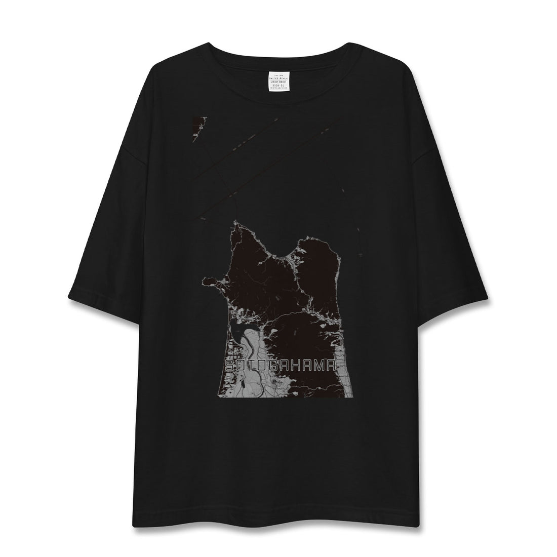 【外ヶ浜(青森県)】地図柄ビッグシルエットTシャツ