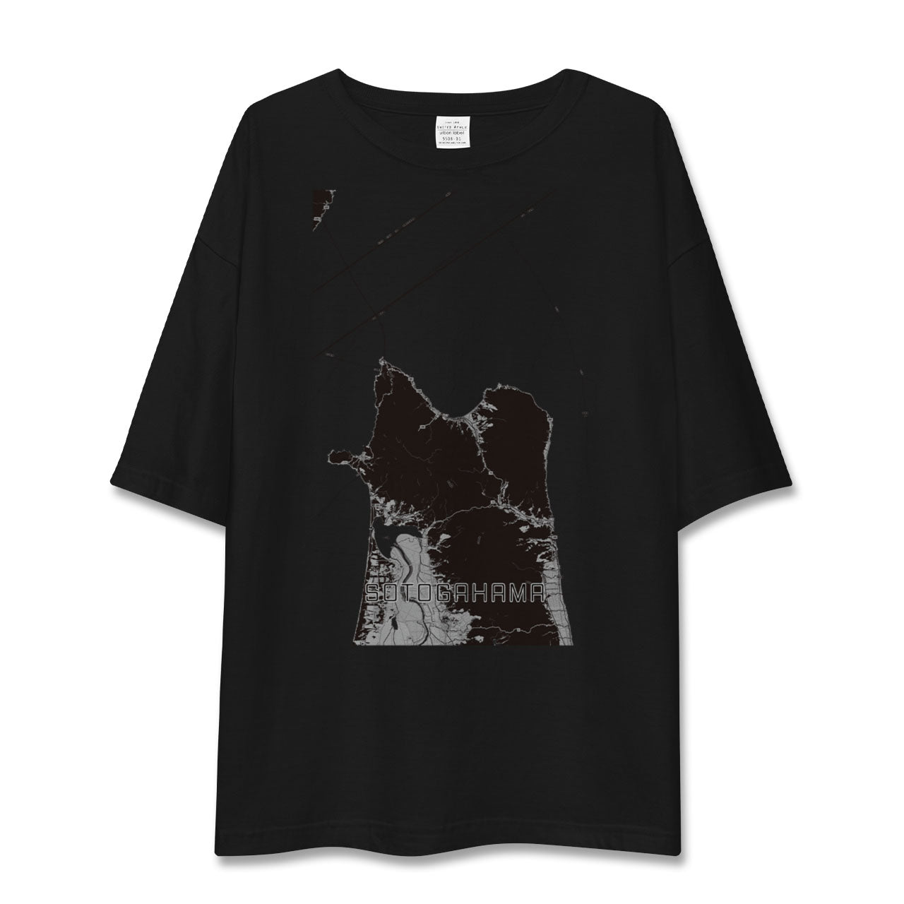 【外ヶ浜(青森県)】地図柄ビッグシルエットTシャツ