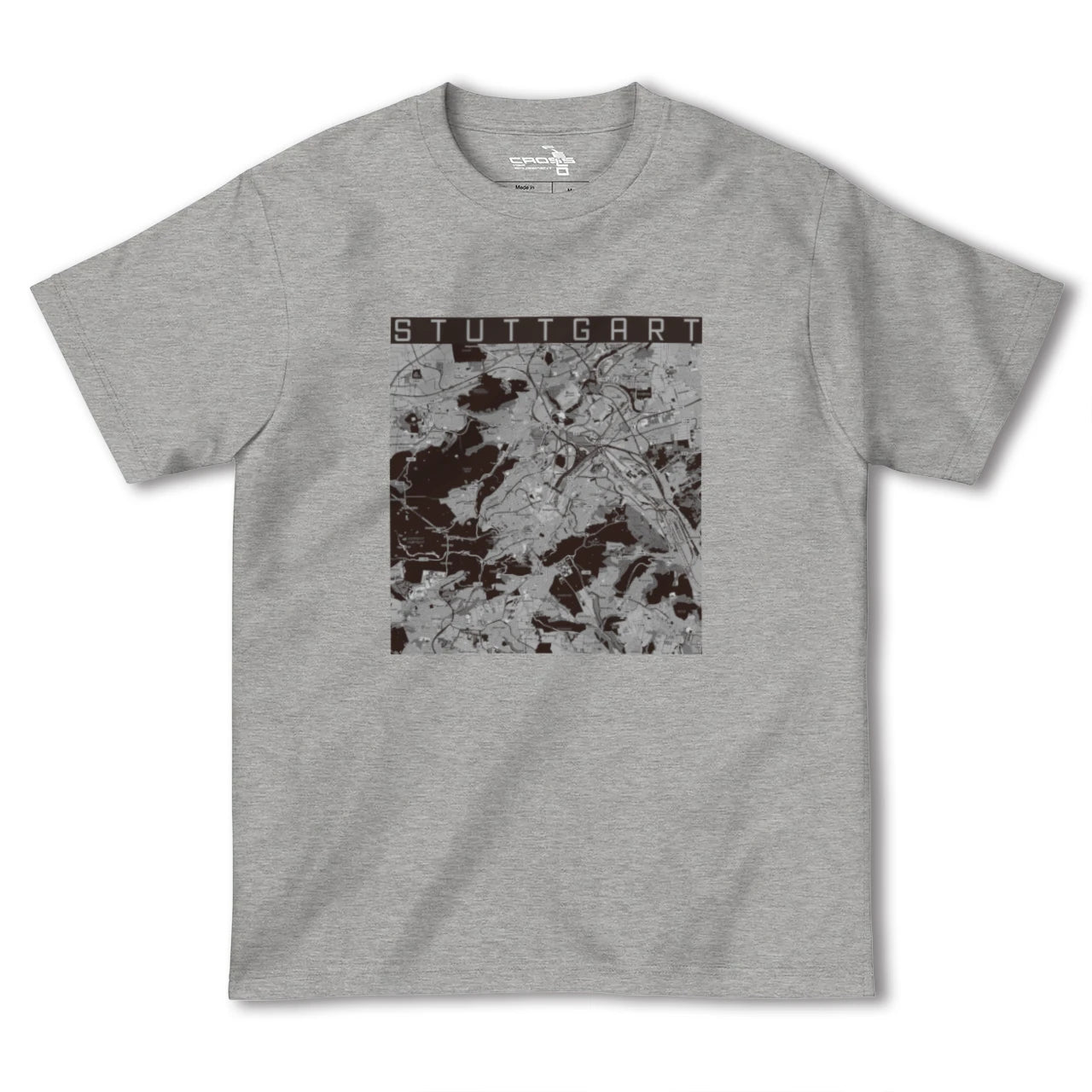 【シュトゥットガルト(ドイツ)】地図柄ヘビーウェイトTシャツ