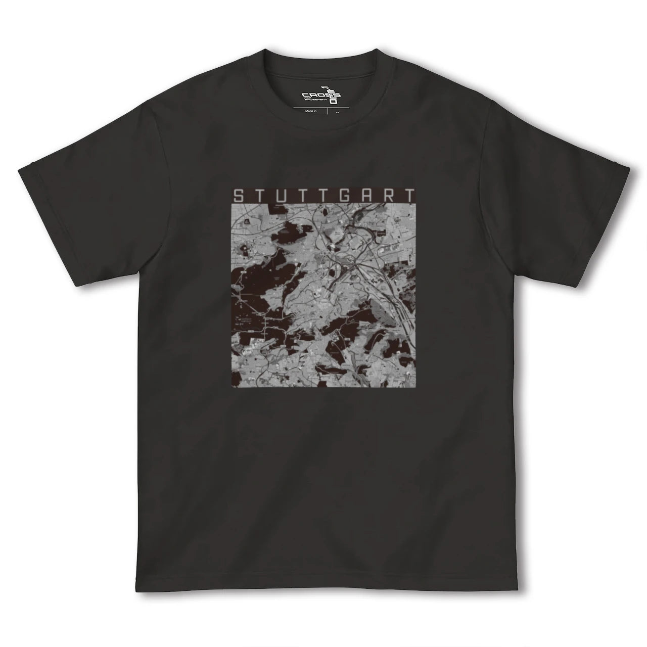 【シュトゥットガルト(ドイツ)】地図柄ヘビーウェイトTシャツ