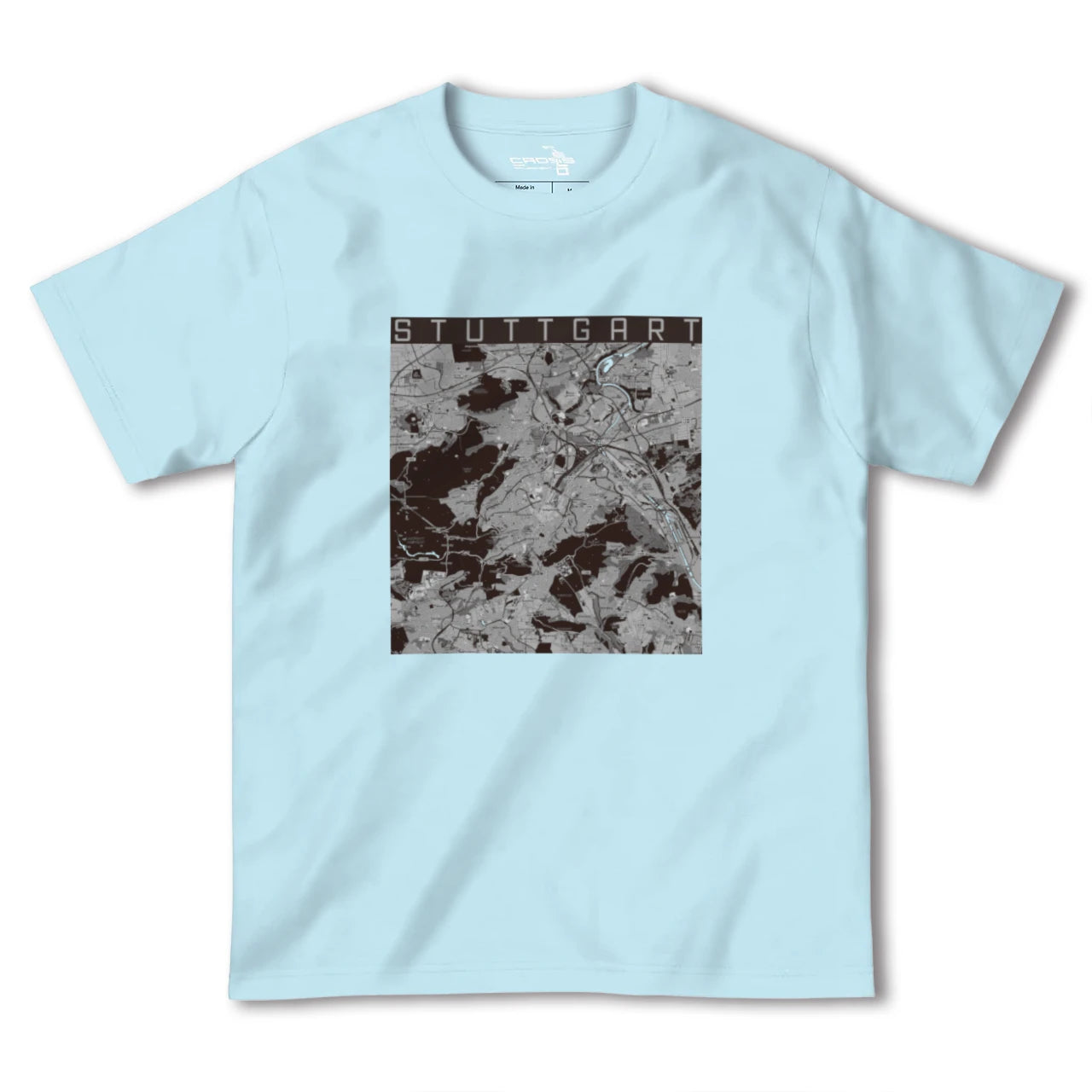 【シュトゥットガルト(ドイツ)】地図柄ヘビーウェイトTシャツ