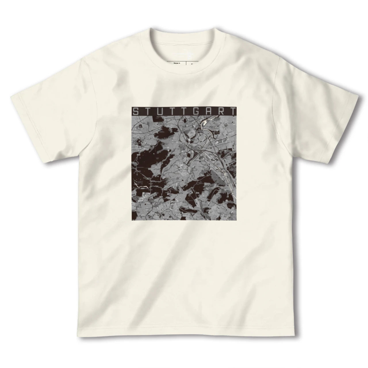 【シュトゥットガルト(ドイツ)】地図柄ヘビーウェイトTシャツ