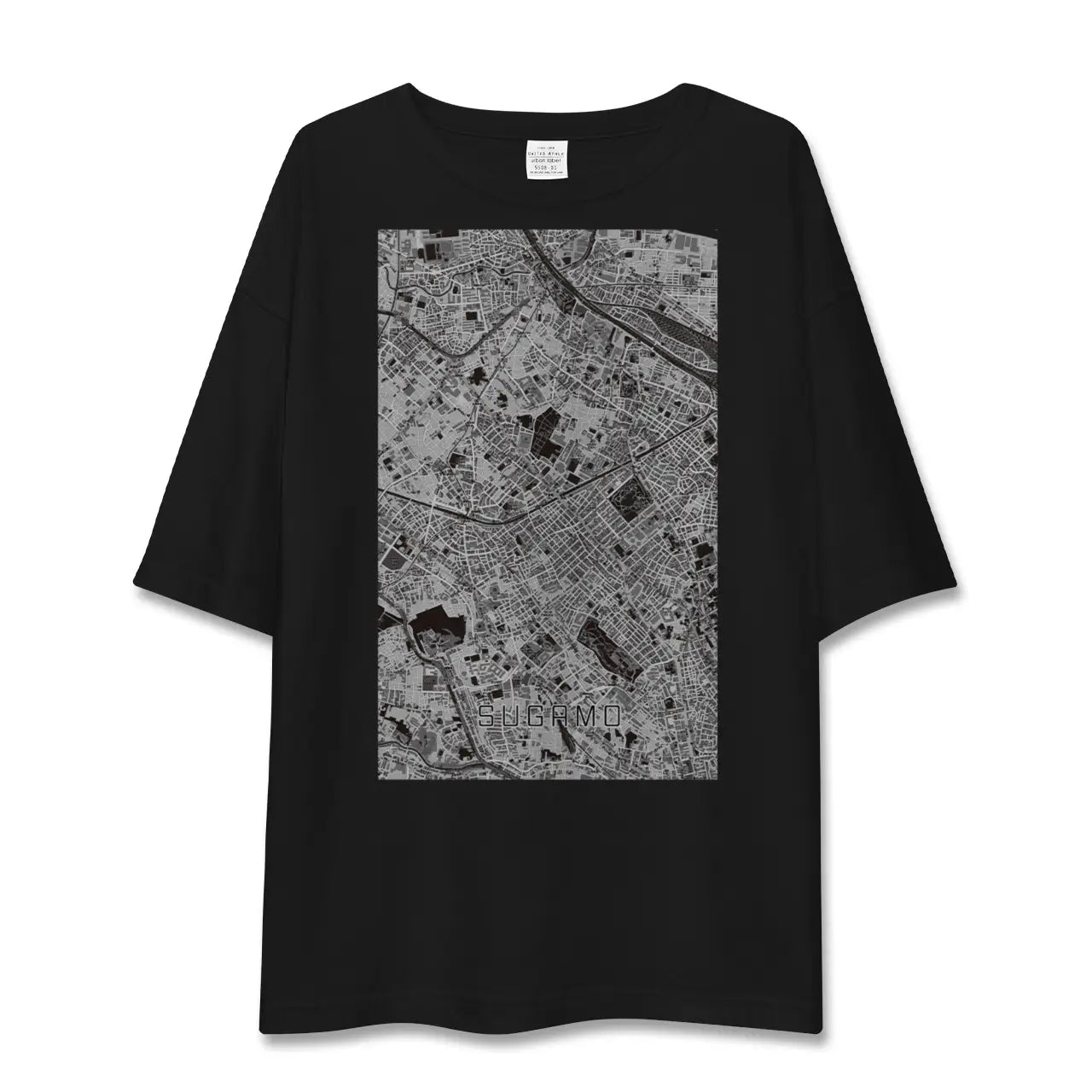 【巣鴨(東京都)】地図柄ビッグシルエットTシャツ
