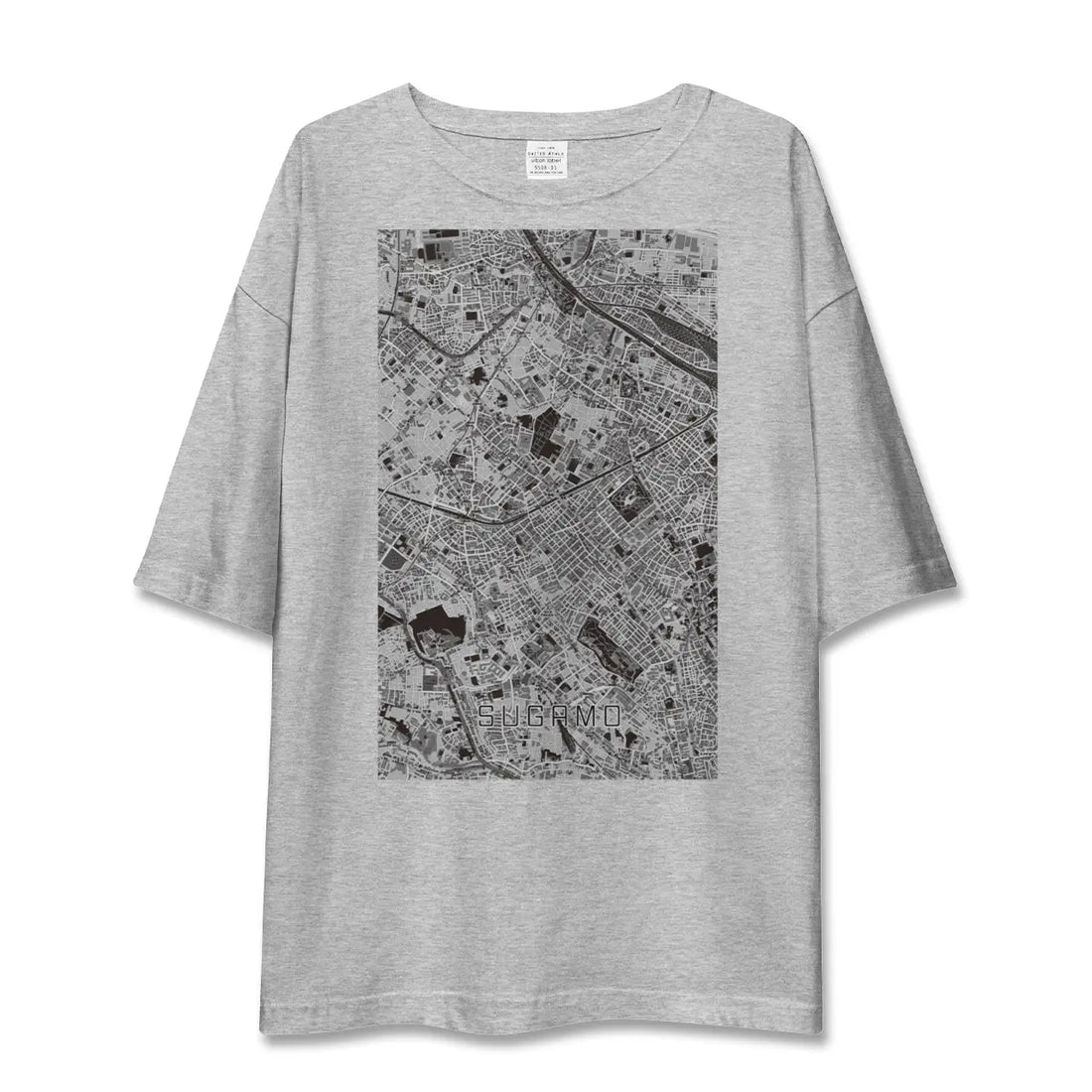 【巣鴨(東京都)】地図柄ビッグシルエットTシャツ
