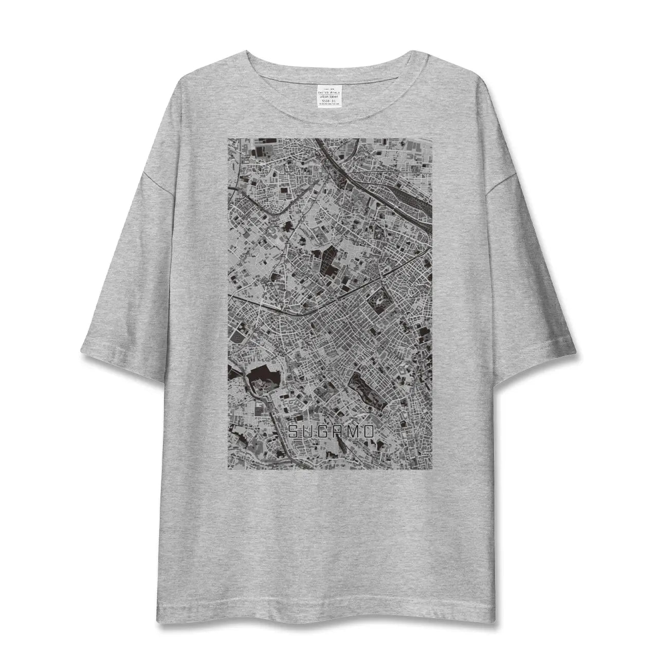 【巣鴨(東京都)】地図柄ビッグシルエットTシャツ
