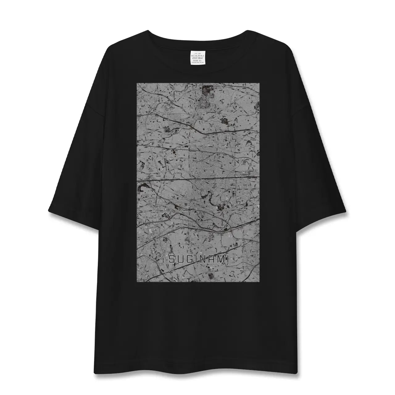 【杉並(東京都)】地図柄ビッグシルエットTシャツ