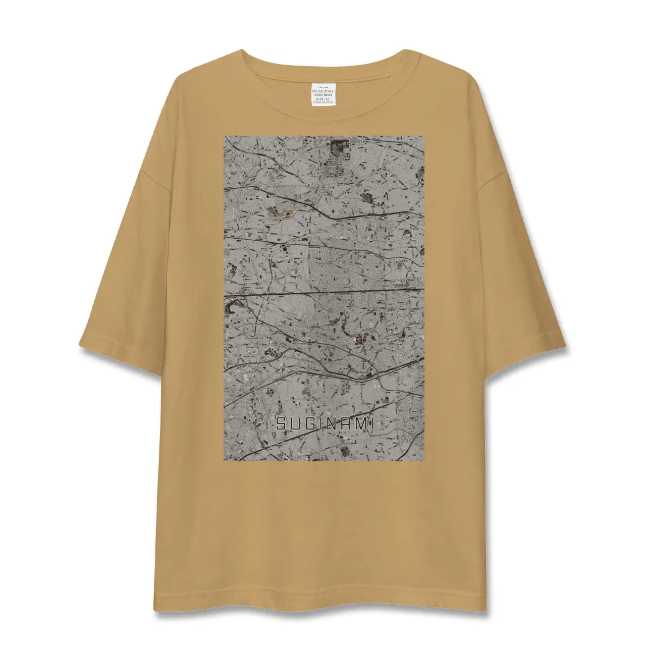 【杉並(東京都)】地図柄ビッグシルエットTシャツ