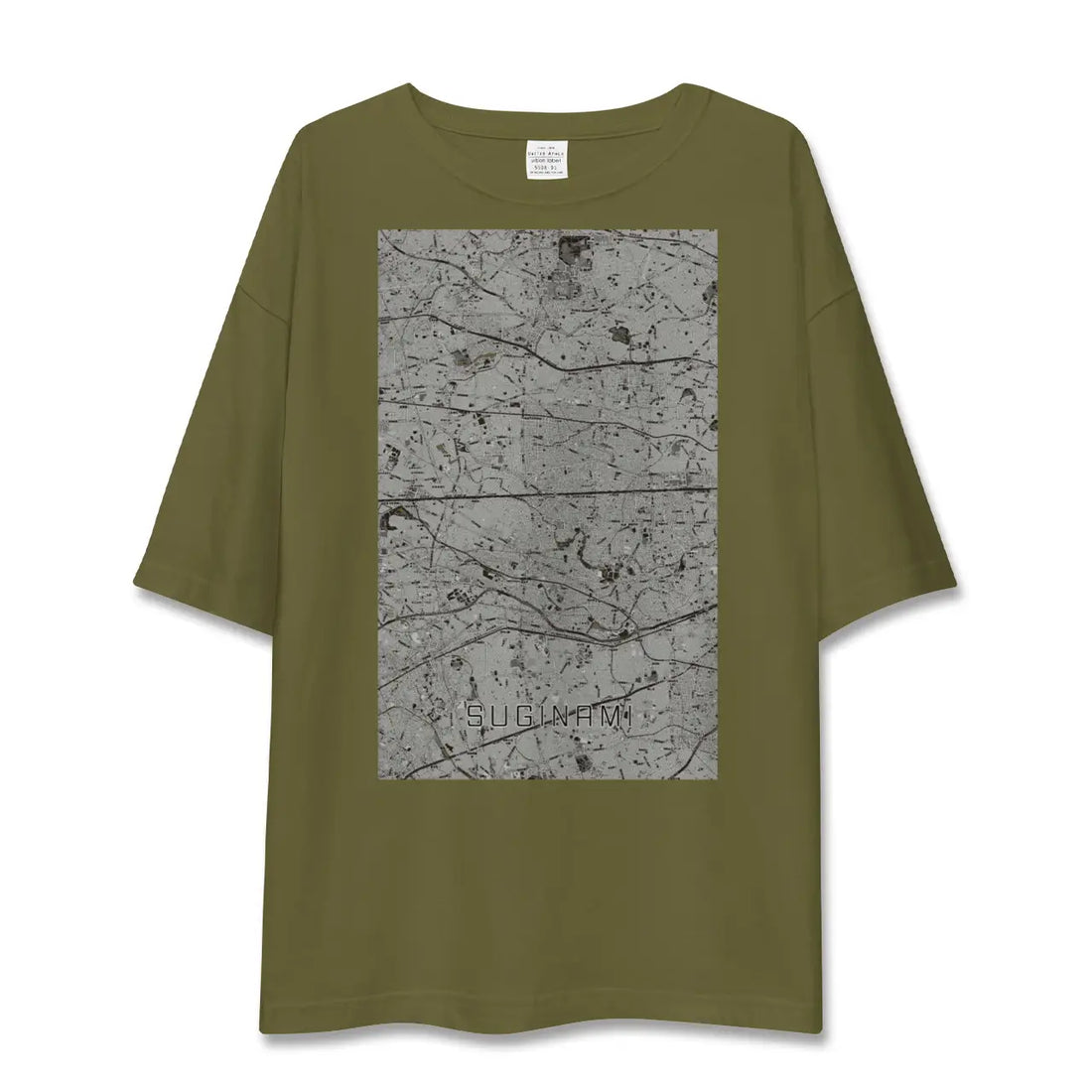 【杉並(東京都)】地図柄ビッグシルエットTシャツ