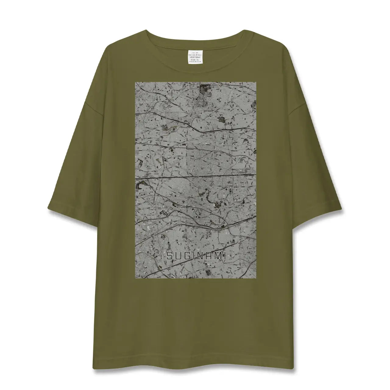【杉並(東京都)】地図柄ビッグシルエットTシャツ