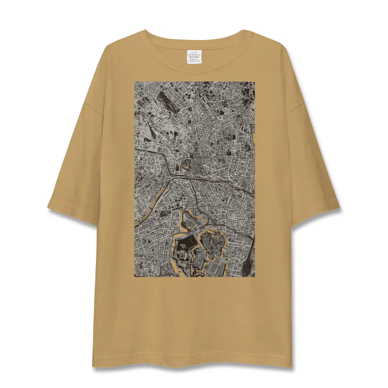 【水道橋(東京都)】地図柄ビッグシルエットTシャツ