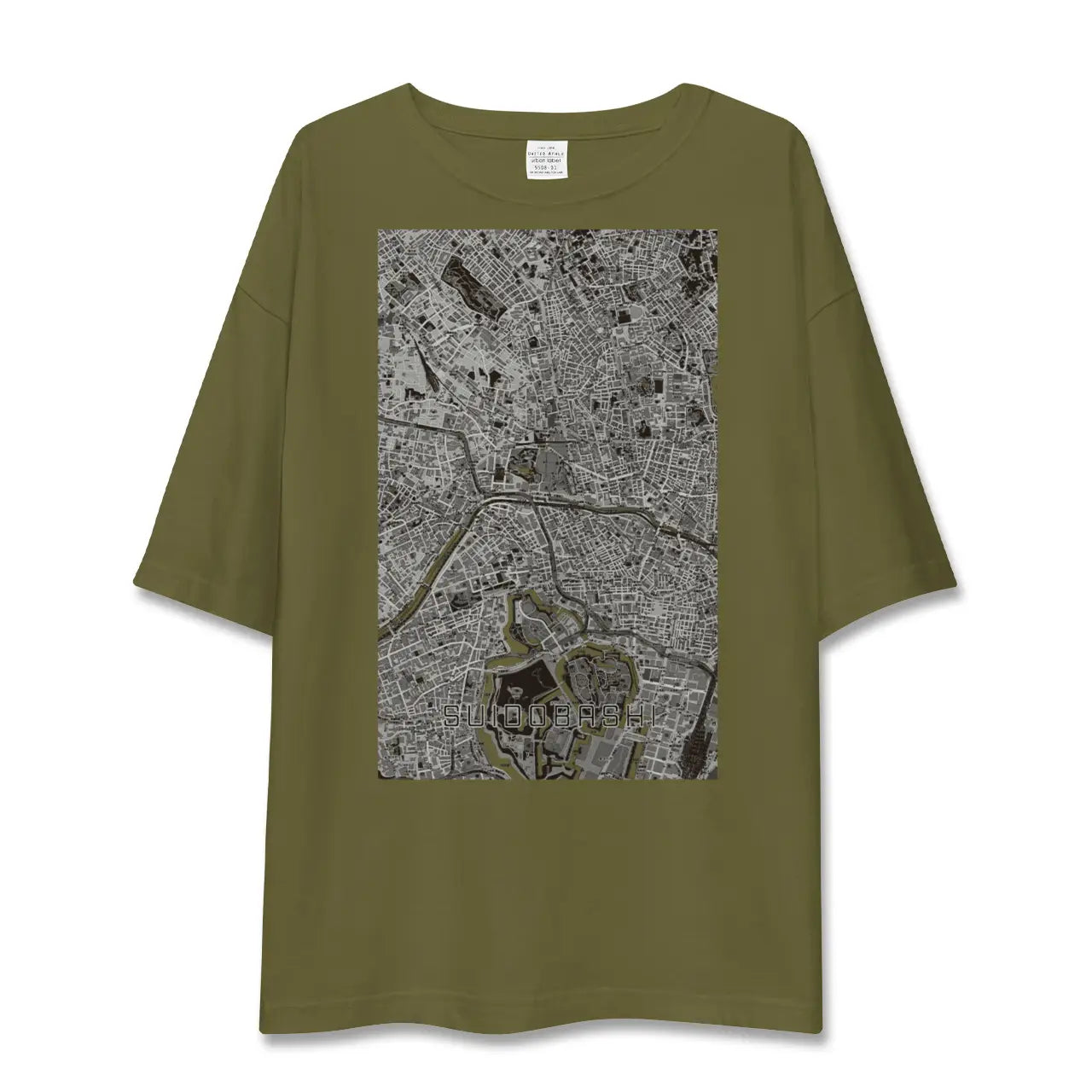 【水道橋(東京都)】地図柄ビッグシルエットTシャツ