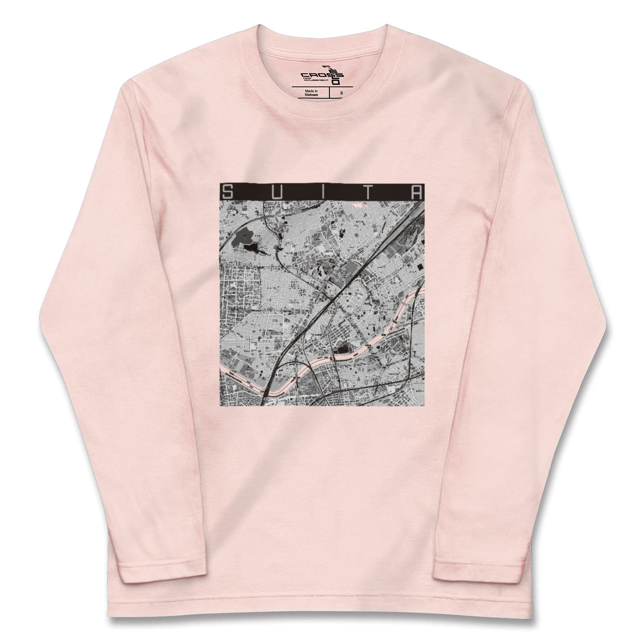 【吹田(大阪府)】地図柄ロングスリーブTシャツ