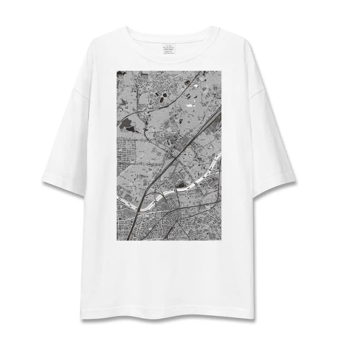 【吹田(大阪府)】地図柄ビッグシルエットTシャツ