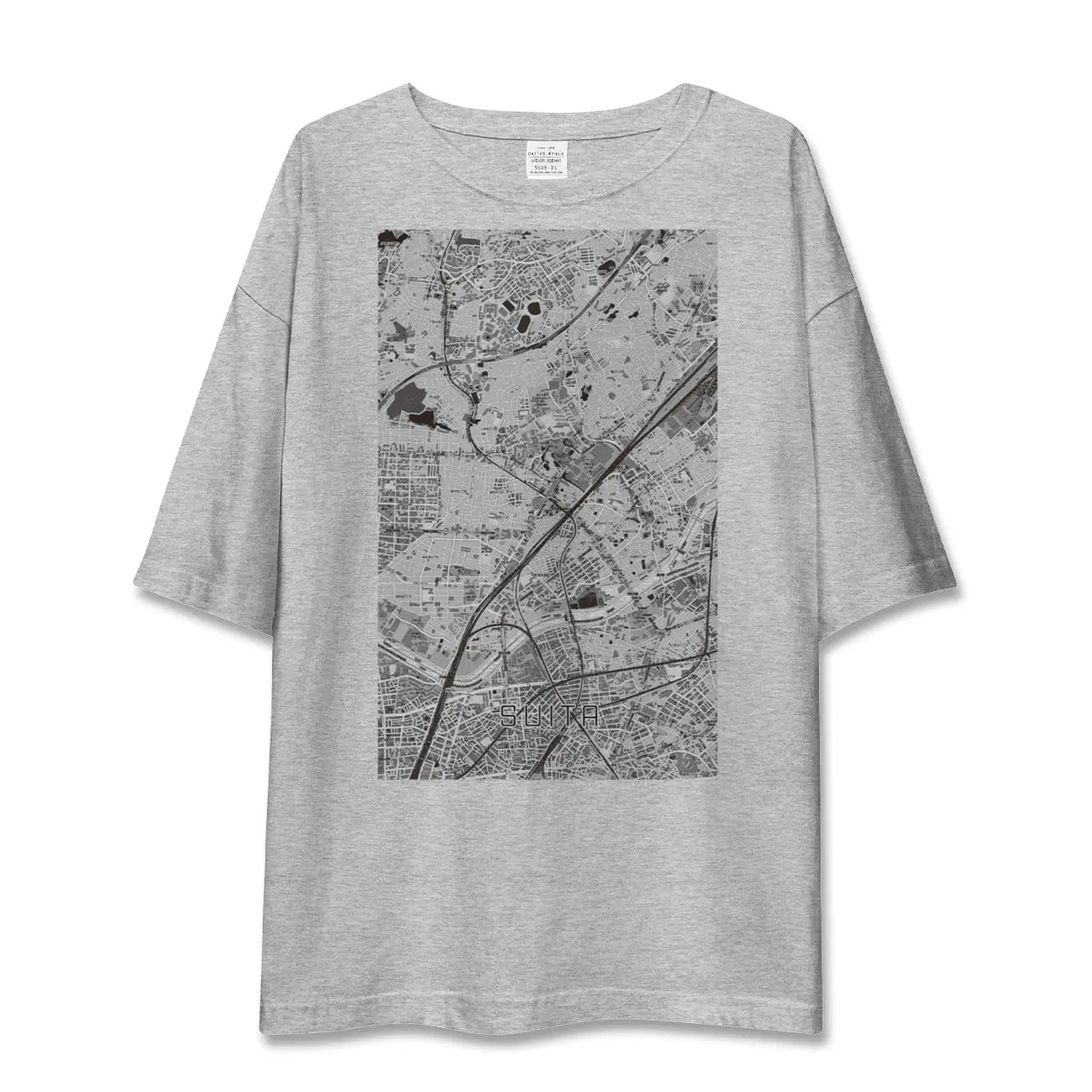 【吹田(大阪府)】地図柄ビッグシルエットTシャツ
