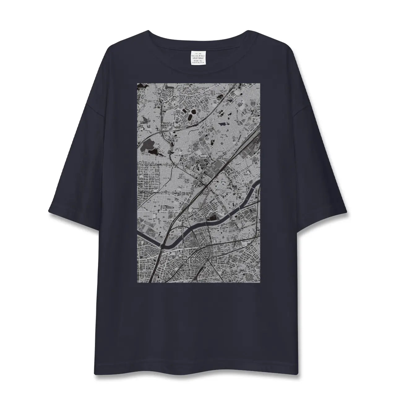 【吹田(大阪府)】地図柄ビッグシルエットTシャツ
