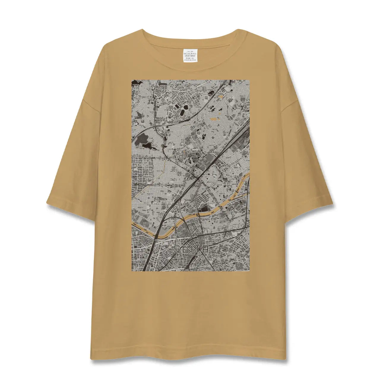 【吹田(大阪府)】地図柄ビッグシルエットTシャツ