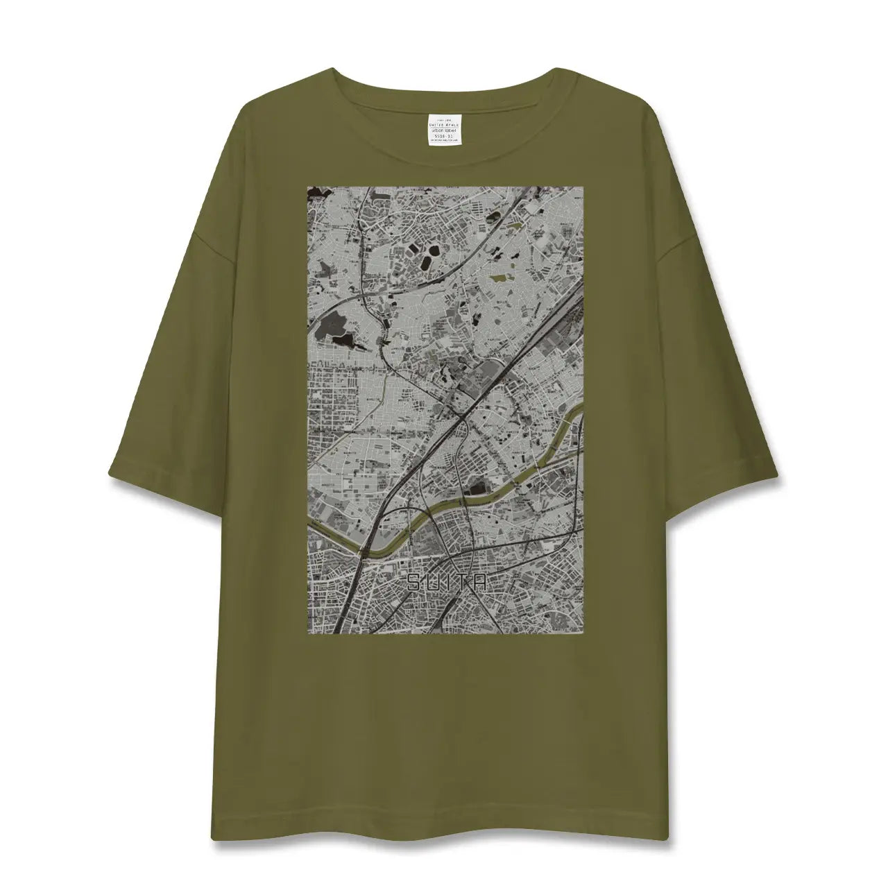 【吹田(大阪府)】地図柄ビッグシルエットTシャツ