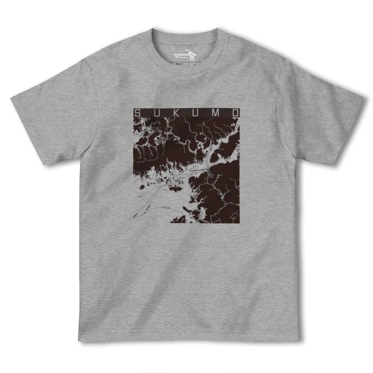【宿毛(高知県)】地図柄ヘビーウェイトTシャツ