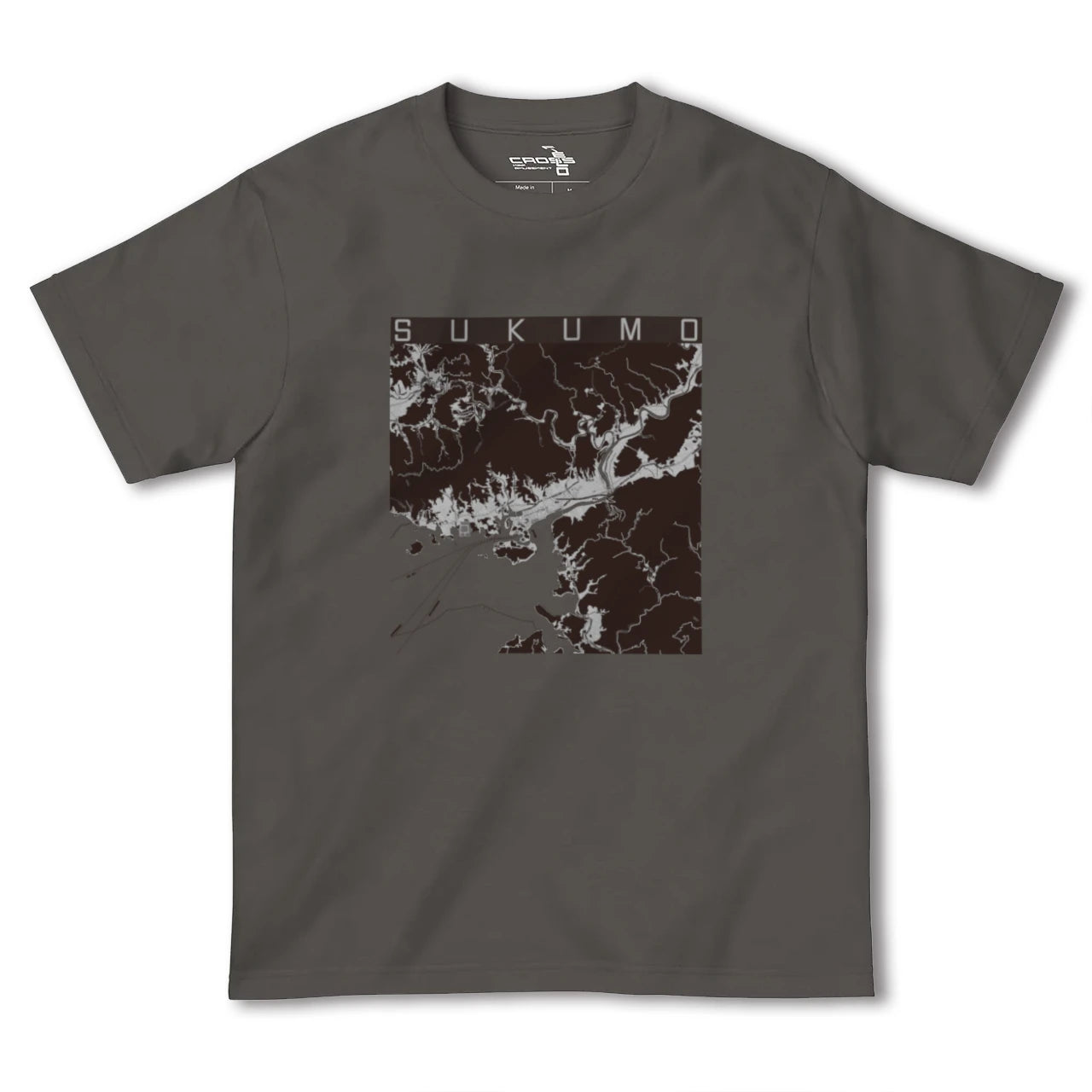 【宿毛(高知県)】地図柄ヘビーウェイトTシャツ