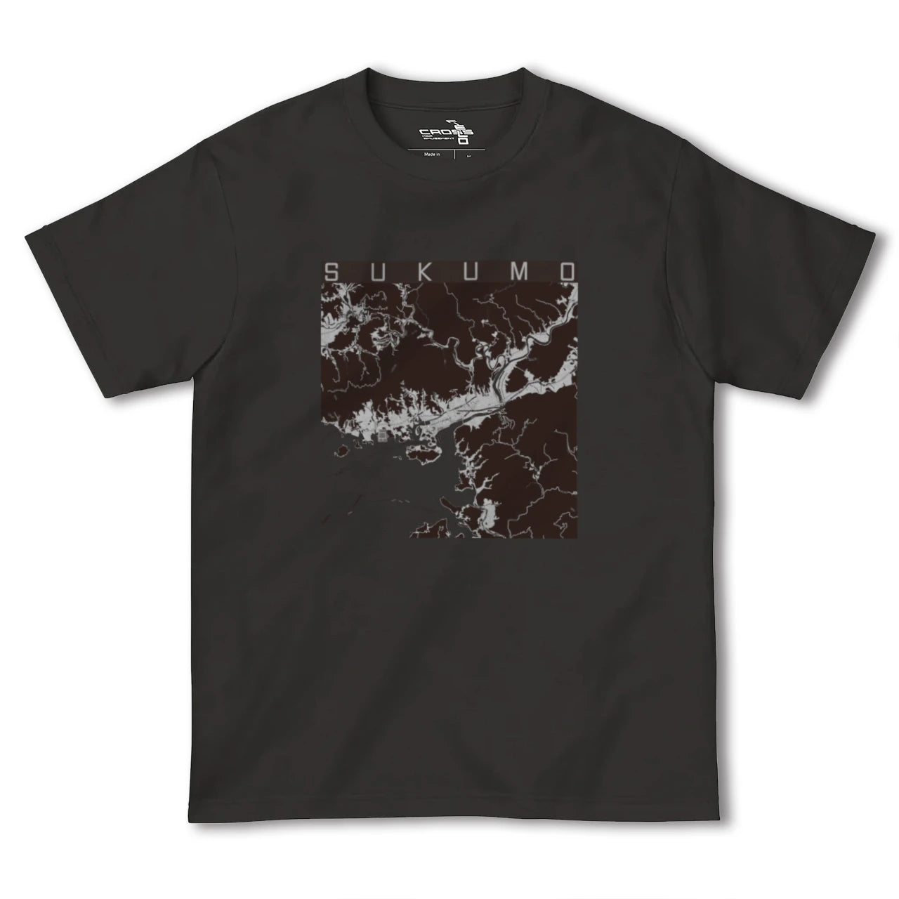 【宿毛(高知県)】地図柄ヘビーウェイトTシャツ