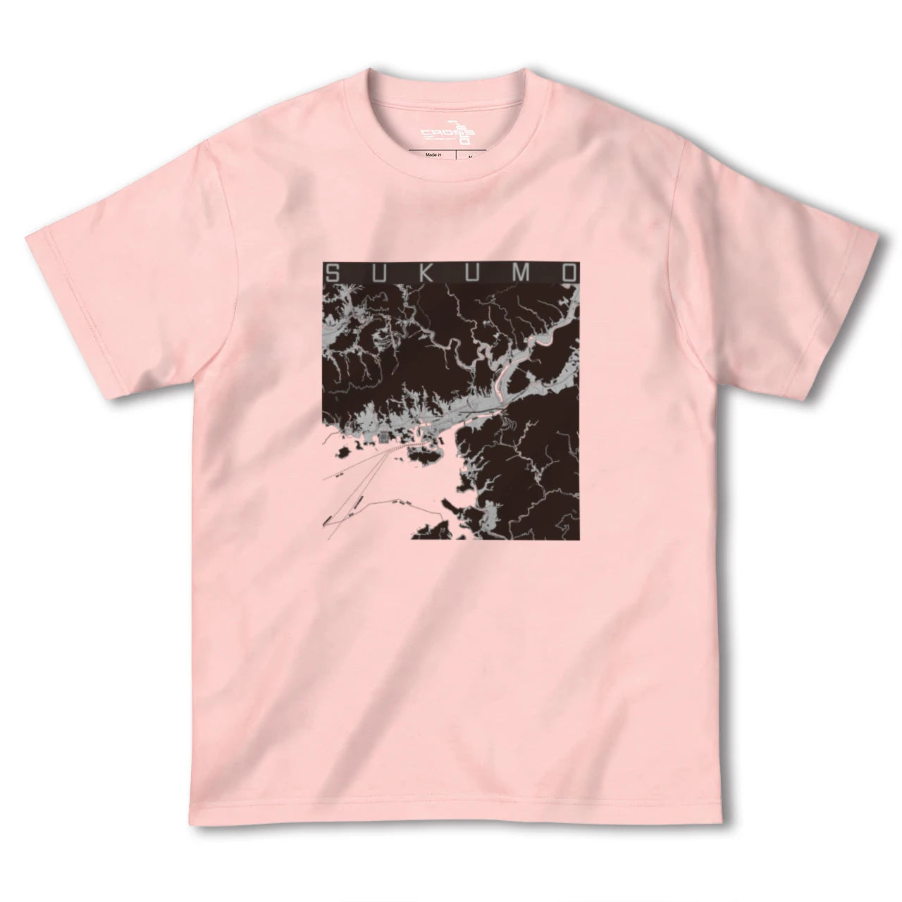 【宿毛(高知県)】地図柄ヘビーウェイトTシャツ